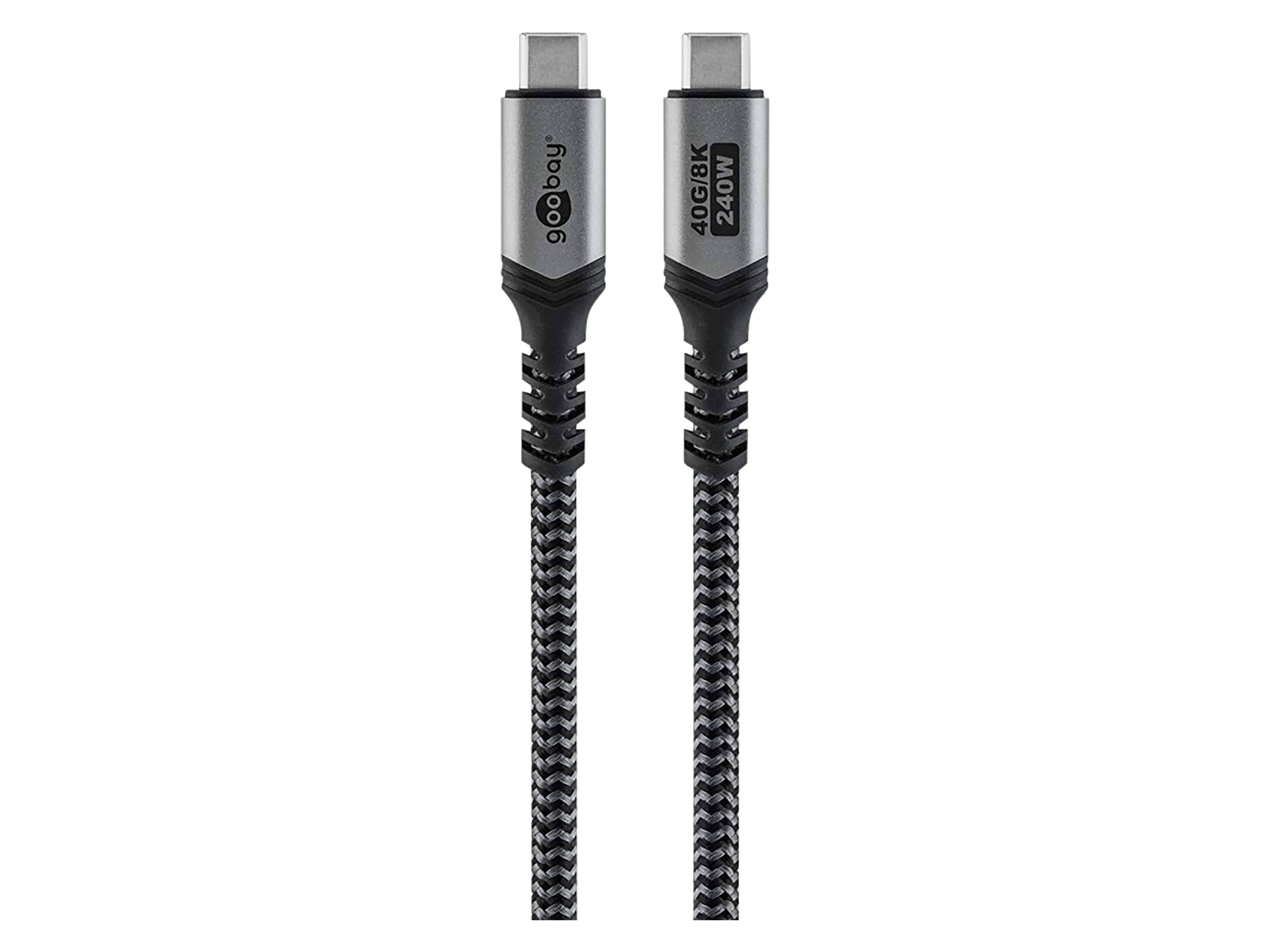 GOOBAY USB-C Kabel 74213 USB4 240W 1,8m 40Gbit/s Textilmantel GOOBAY USB-C Kabel 74213 USB4 240W 1,8m 40Gbit/s Textilmantel