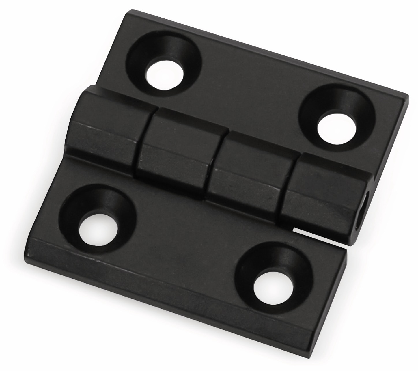 Metallscharnier, 48x48 mm, schwarz lackiert Metallscharnier, 48x48 mm, schwarz lackiert