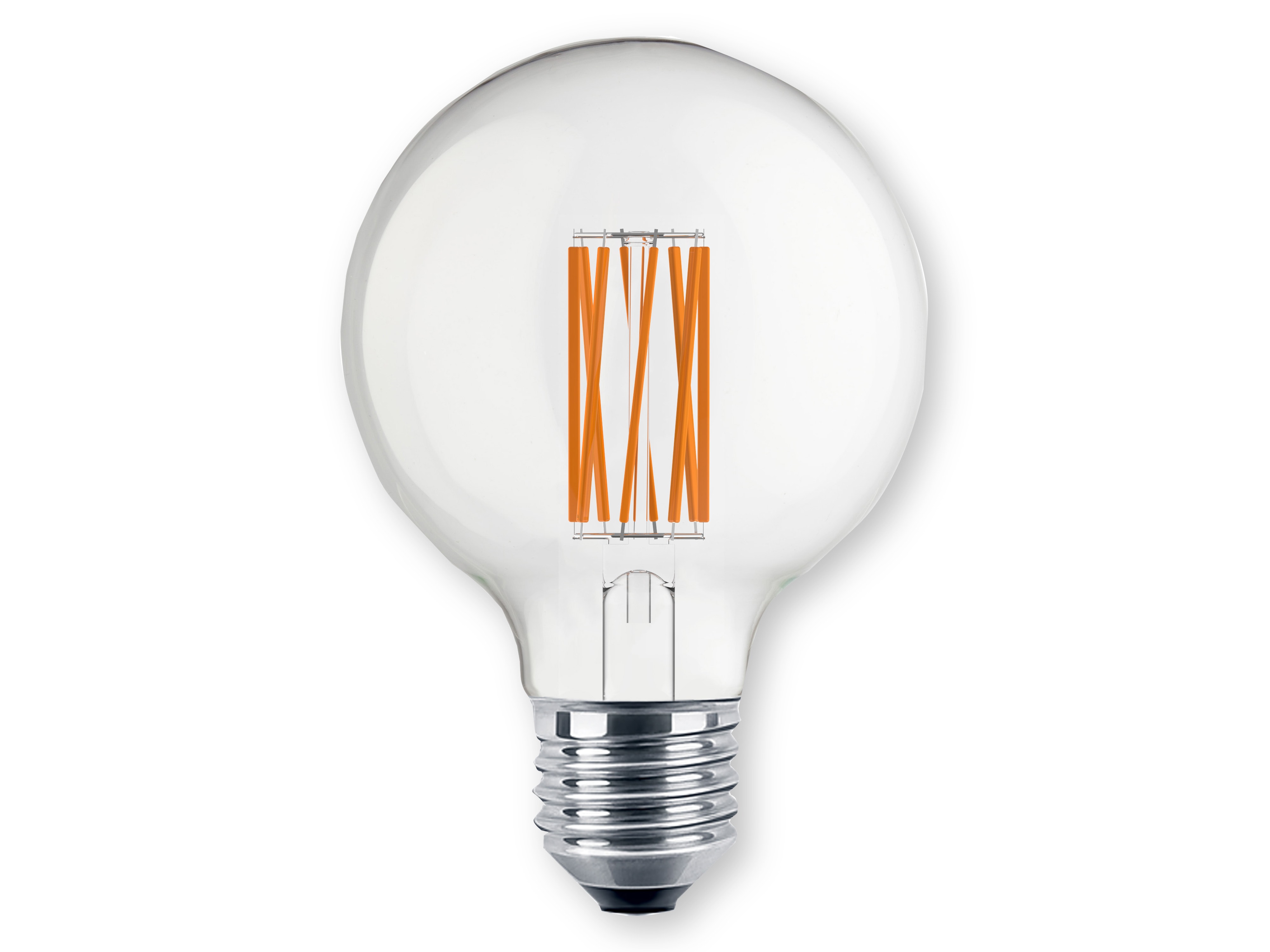BLULAXA LED-Filament-Lampe, G95, E27, EEK: A, 3,8W, 810lm, 3000K