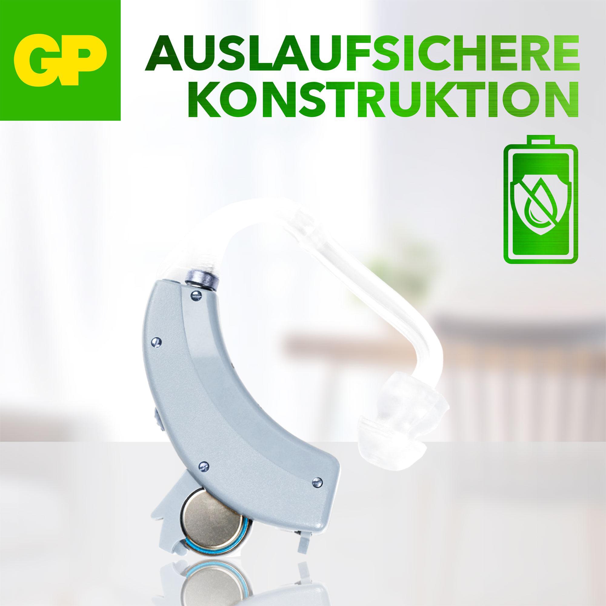 GP, ZA13 Zink-Luft Hörgerätebatterie, 1,45 V, 6 Stück