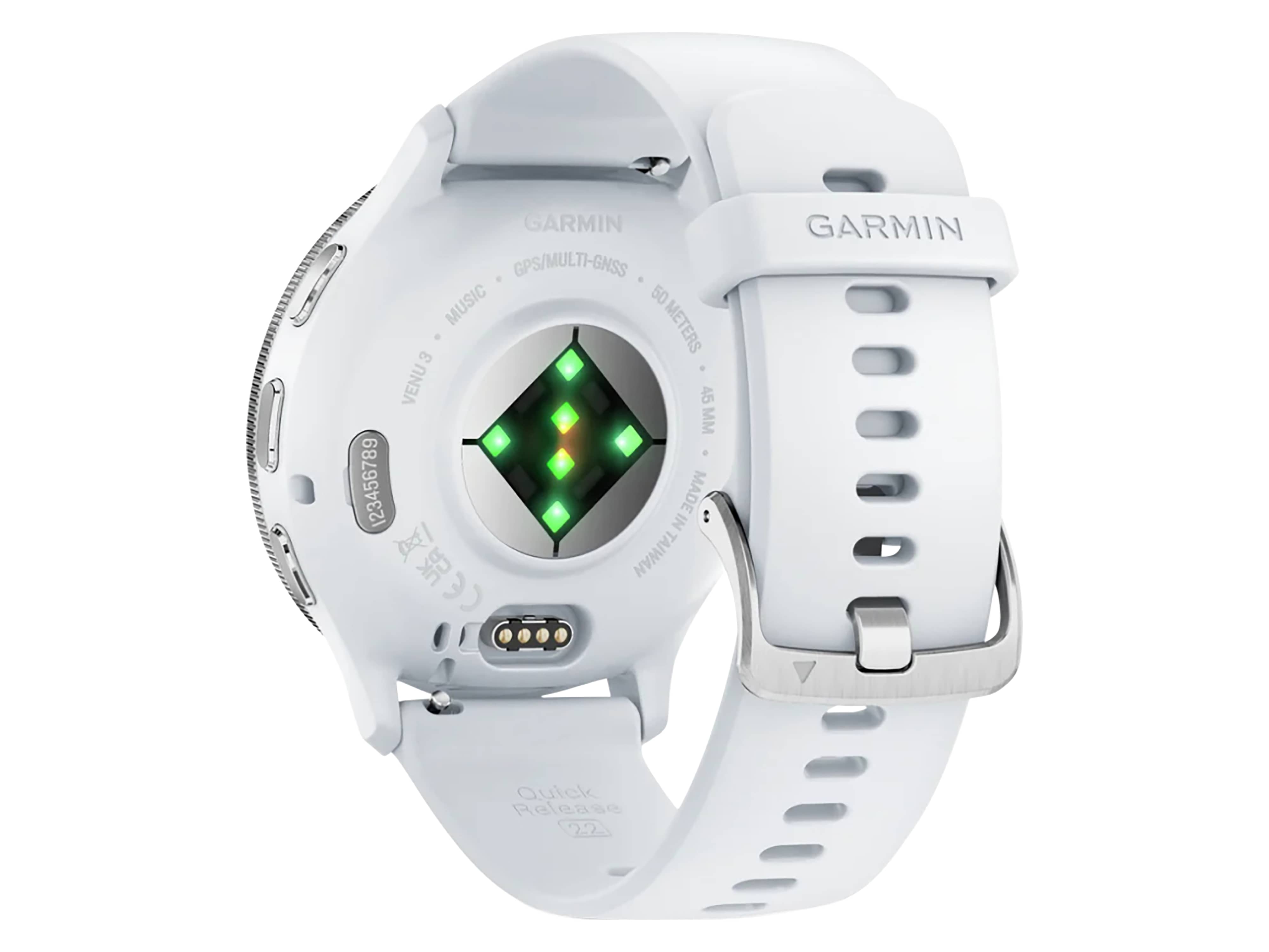 GARMIN Smartwatch Venu 3 steinweiss/silber Silikon