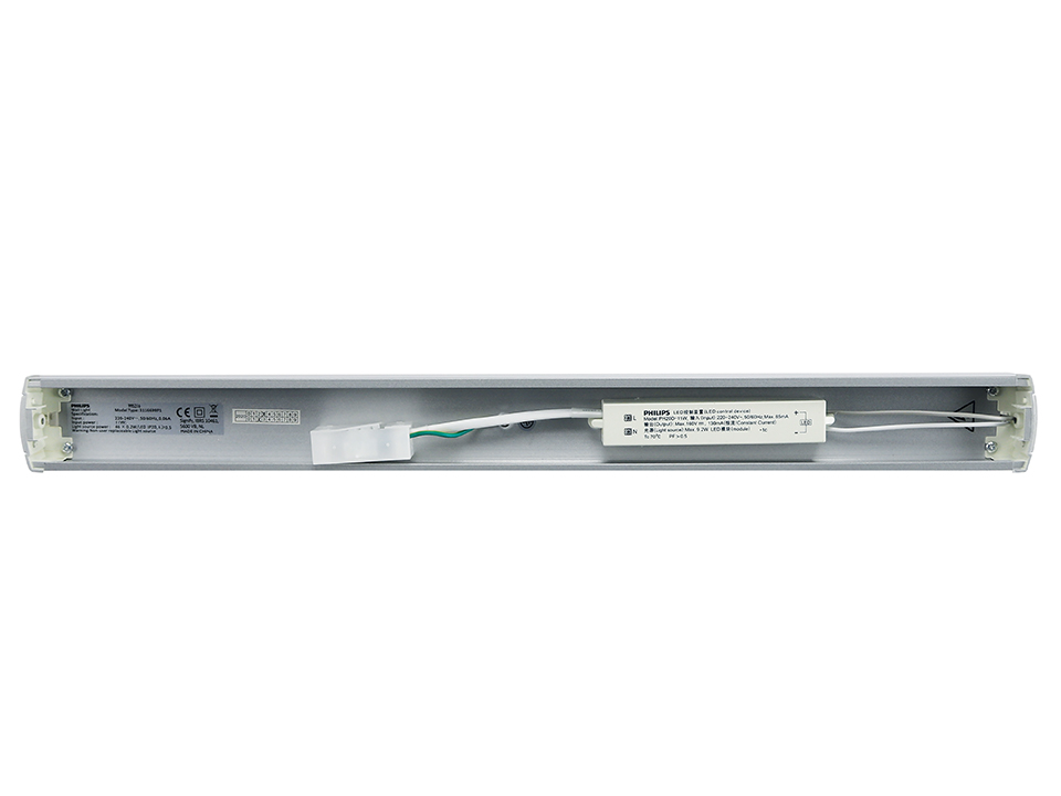 PHILIPS Wandbeleuchtung Volga, Grau, LED, Warmweiß
