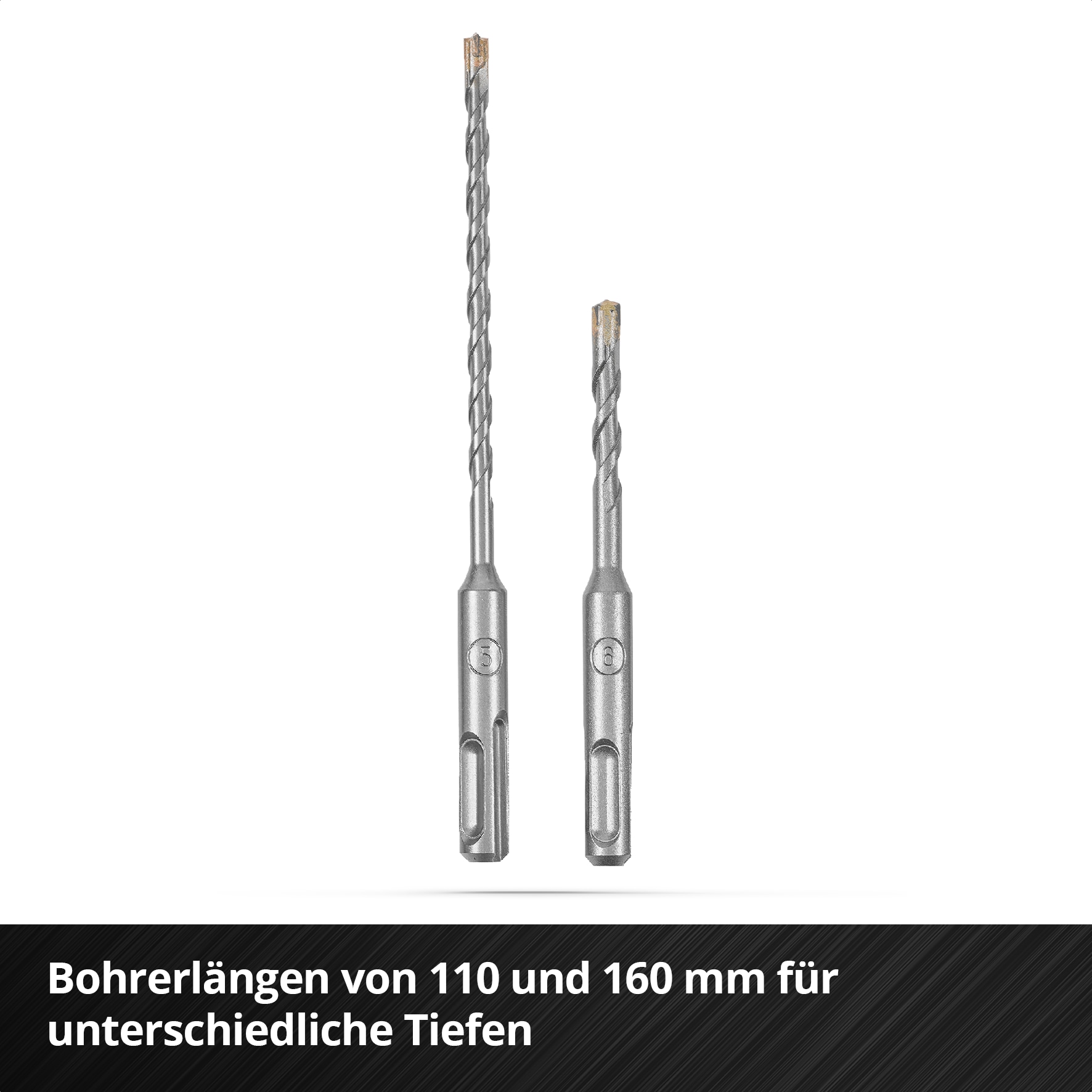 EINHELL SDS-Plus Hammerbohrer-Set, 265505, 5-10 mm, 5-teilig