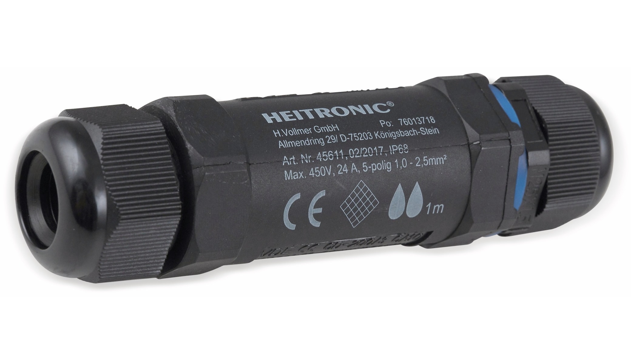 HEITRONIC Kabelverbinder 45611, 5-polig, IP68