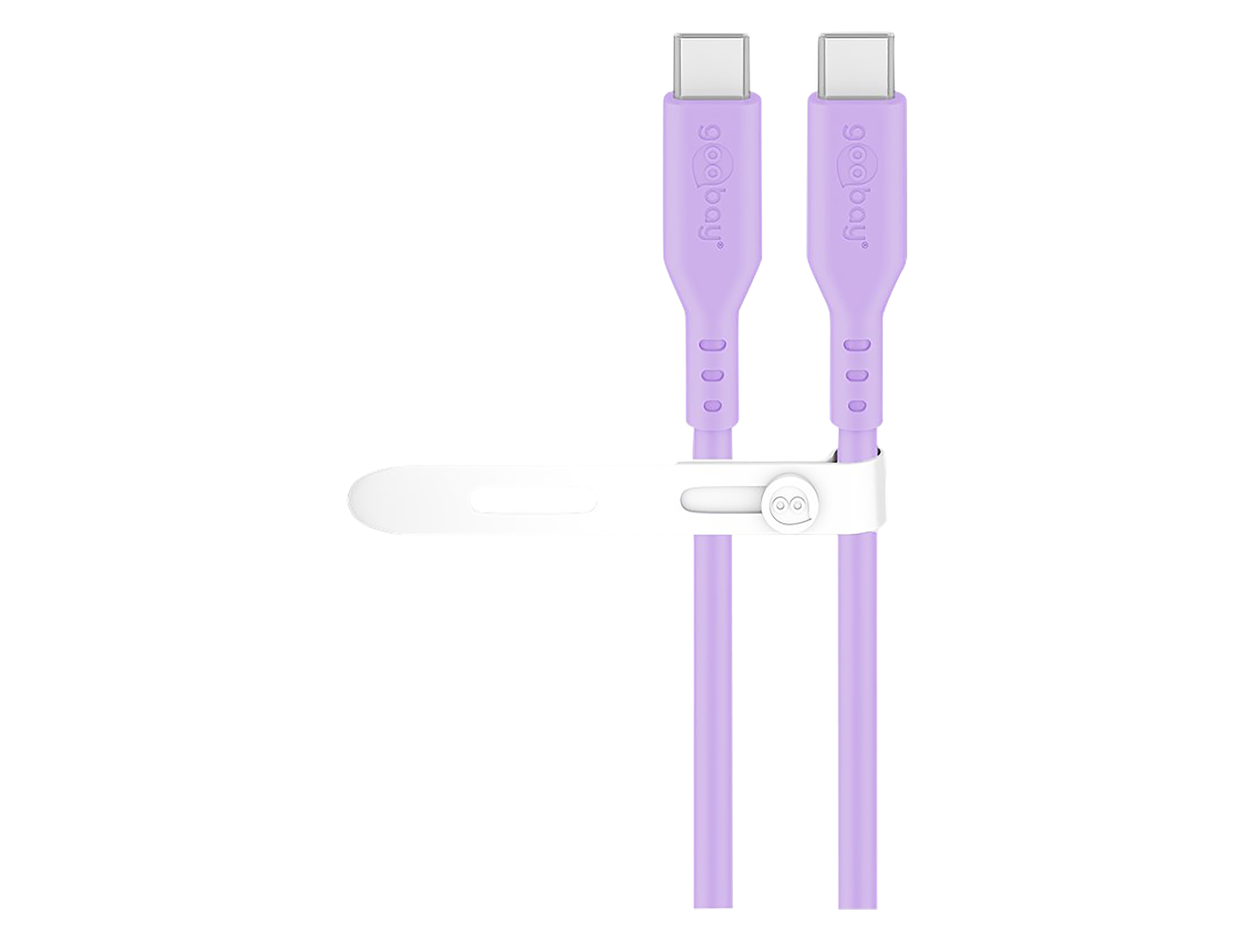 GOOBAY USB-C Kabel 77745 Silikon 1,5m violett GOOBAY USB-C Kabel 77745 Silikon 1,5m violett