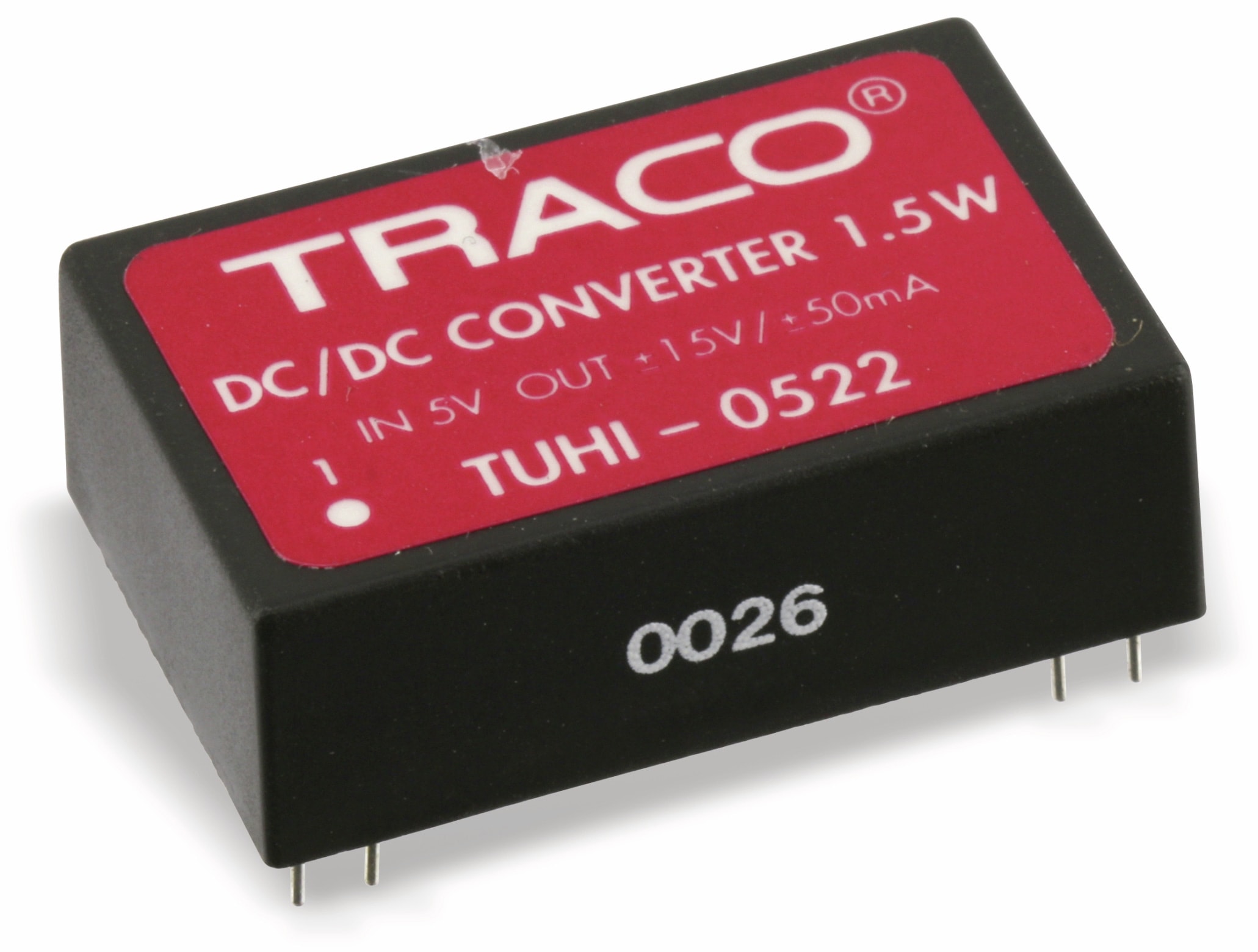 TRACO POWER DC/DC Wandler TUHI-0522, 1,5 W