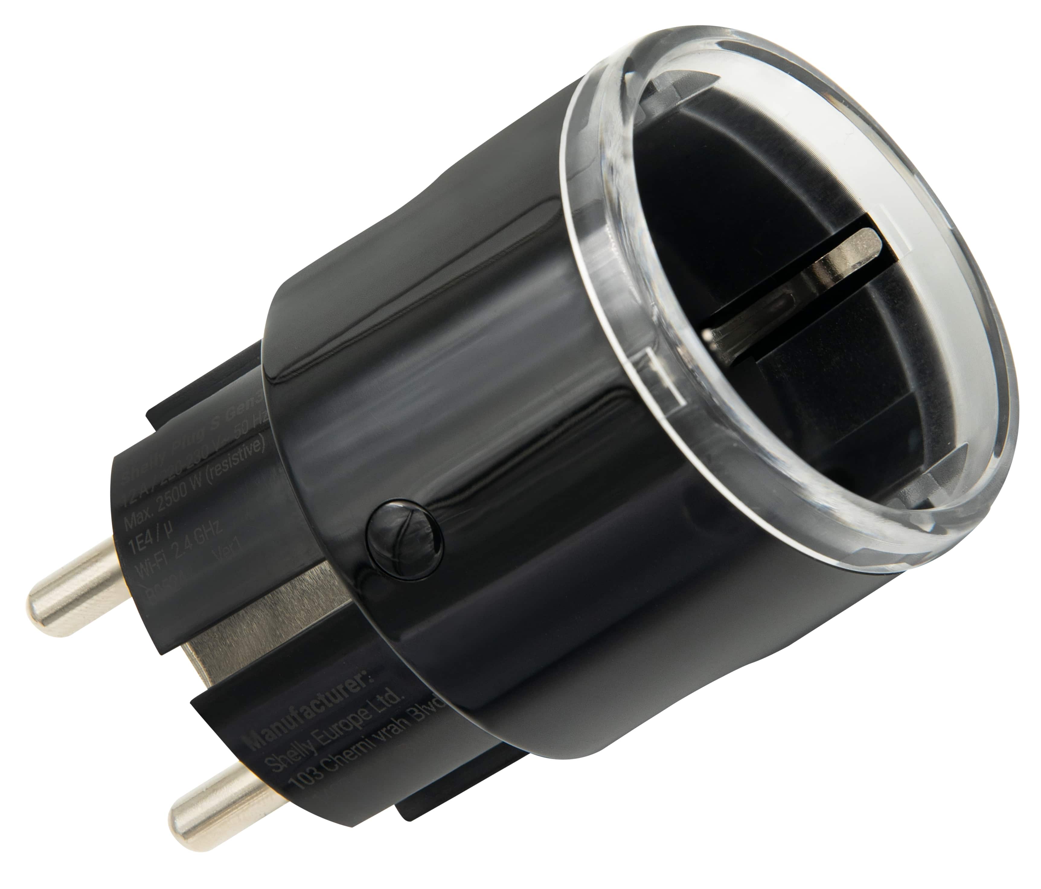 SHELLY WLAN-Steckdose Plug S Gen3, Matter, schwarz, 2 Stück SHELLY WLAN-Steckdose Plug S Gen3, Matter, schwarz, 2 Stück