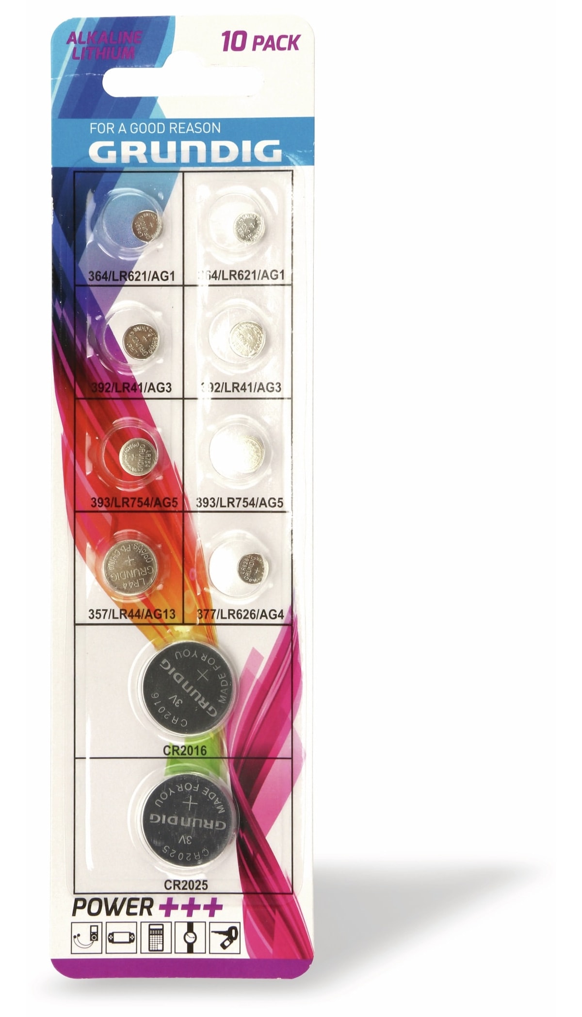 GRUNDIG Knopfzellen-Set 10-teilig