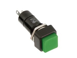 Einbau-Druckschalter PBS-12A, quadratisch, Ein/Aus, grün Einbau-Druckschalter PBS-12A, quadratisch, Ein/Aus, grün