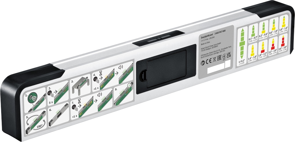 BOSCH LED-Wasserwaage, EasySpiritLevel, 06036670Z0 BOSCH LED-Wasserwaage, EasySpiritLevel, 06036670Z0
