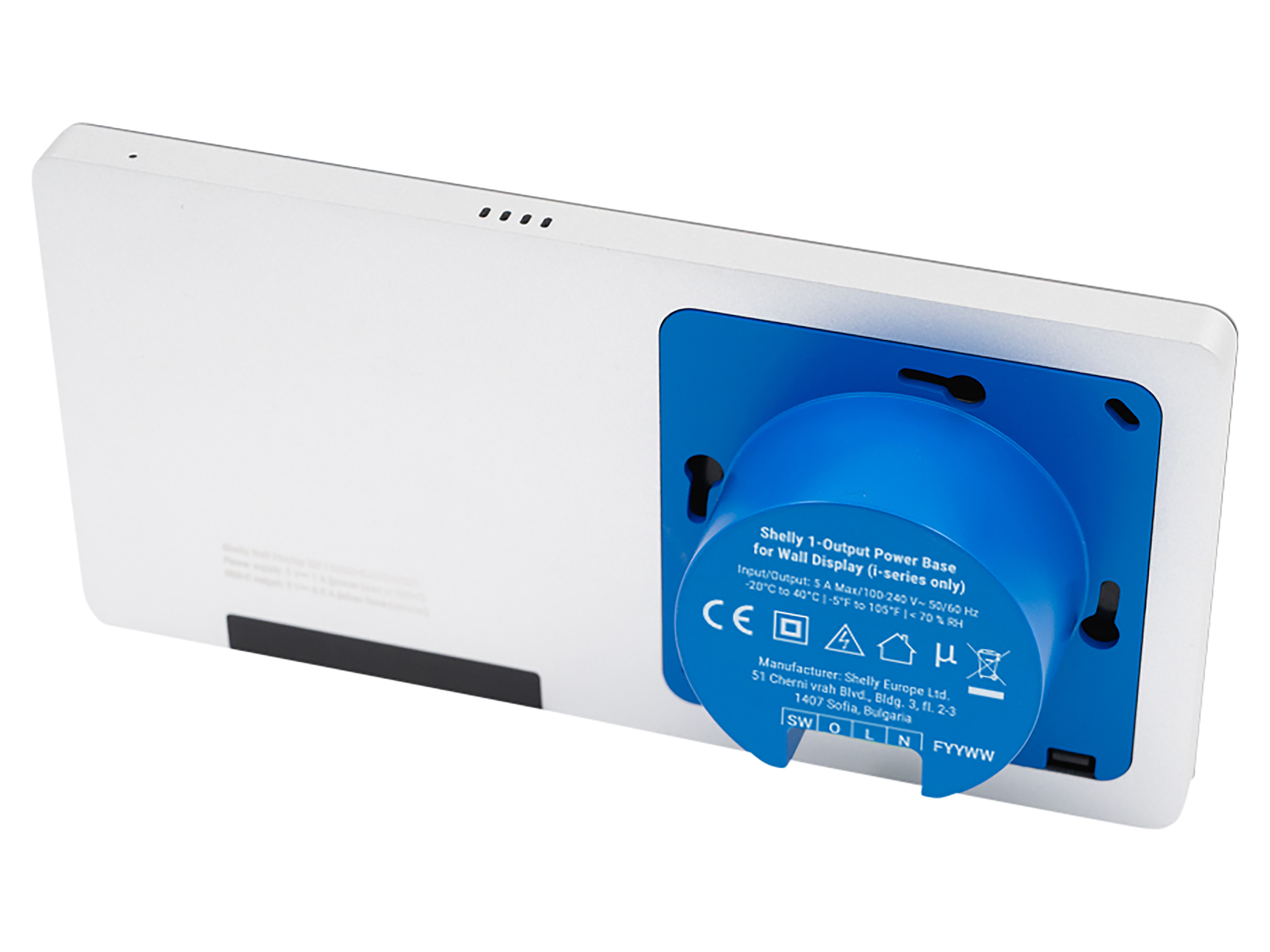 SHELLY Wanddisplay Wall Display X2i, silber