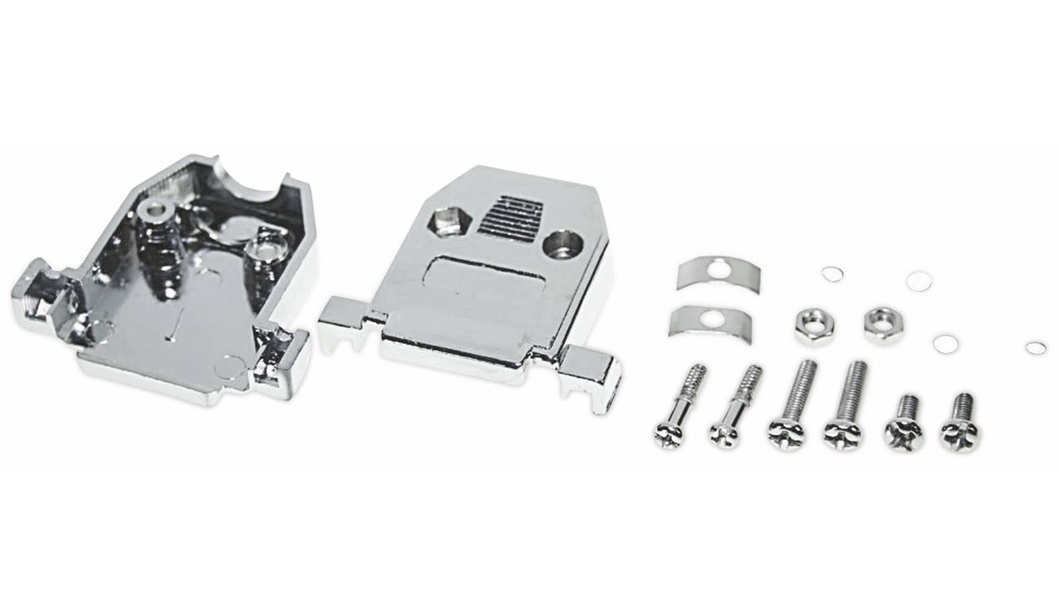 Sub-D Gehäuseschalen, 9-polig, metallisiert