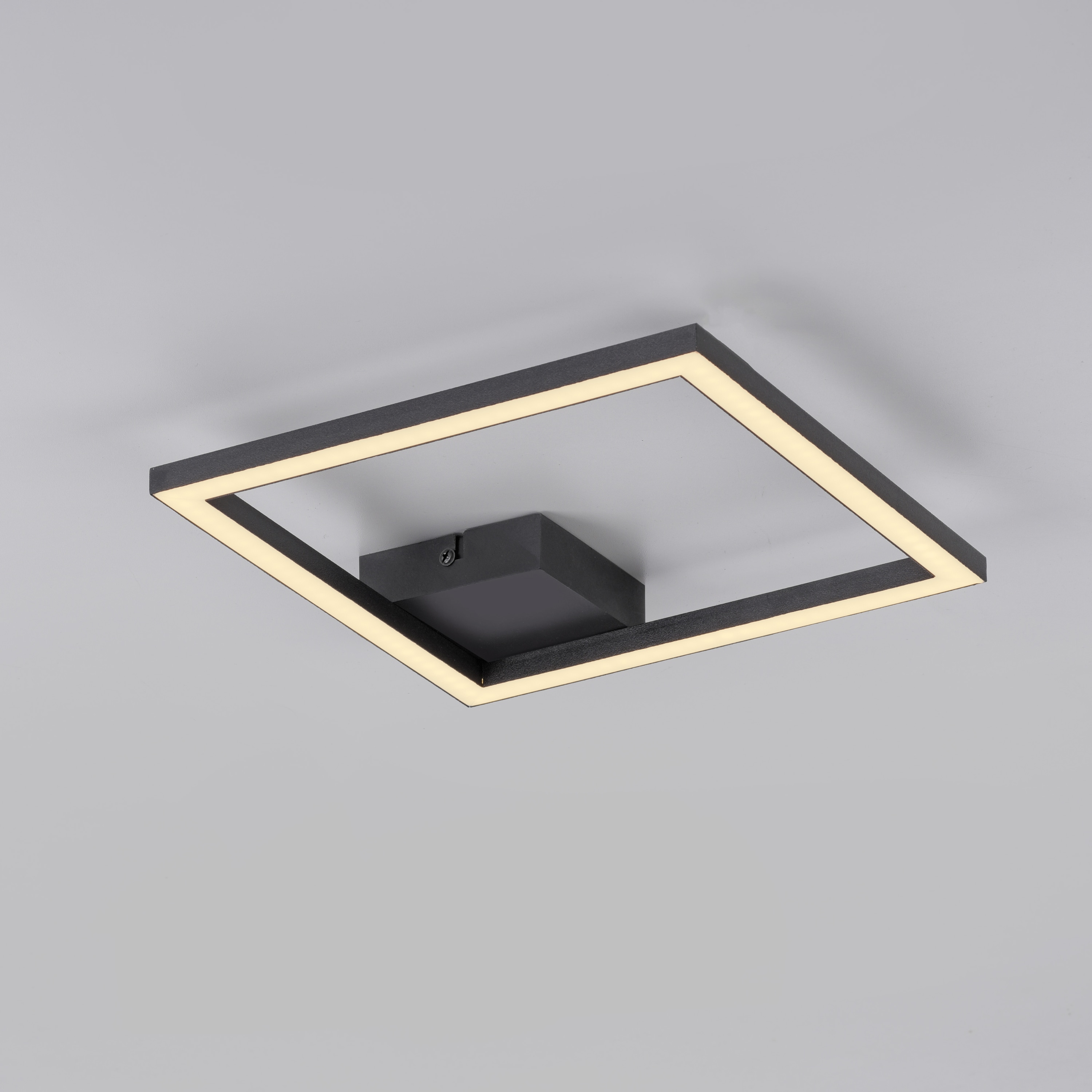 JUST LIGHT LED-Deckenleuchte 14707-18, 10W, 3000K, 1370lm, warmweiß, IP20, schwarz