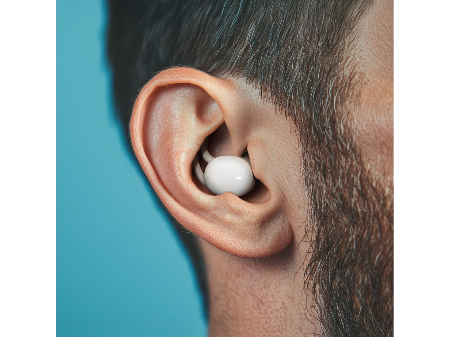 HAMA Kabellose Kopfhörer, Spirit Calm TWS, In-Ear, Schlafkopfhörer, Weiß/Grau