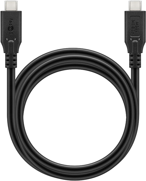 GOOBAY USB-C Kabel 74193 USB4 100W 2m schwarz 40 Gbit/s GOOBAY USB-C Kabel 74193 USB4 100W 2m schwarz 40 Gbit/s