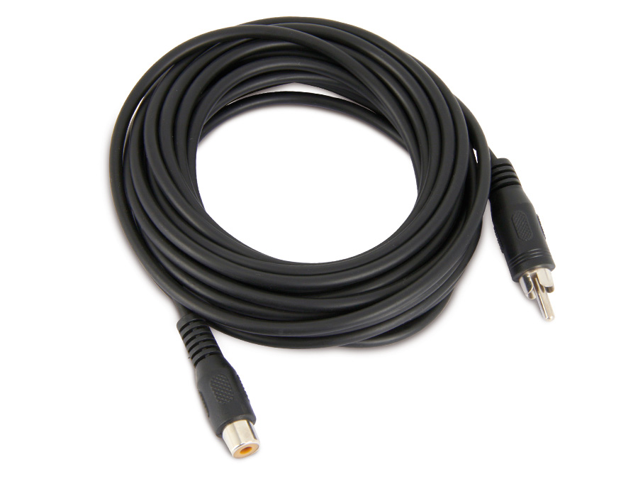 LOGILINK Cinchverlängerung CA1032, 5 m, schwarz