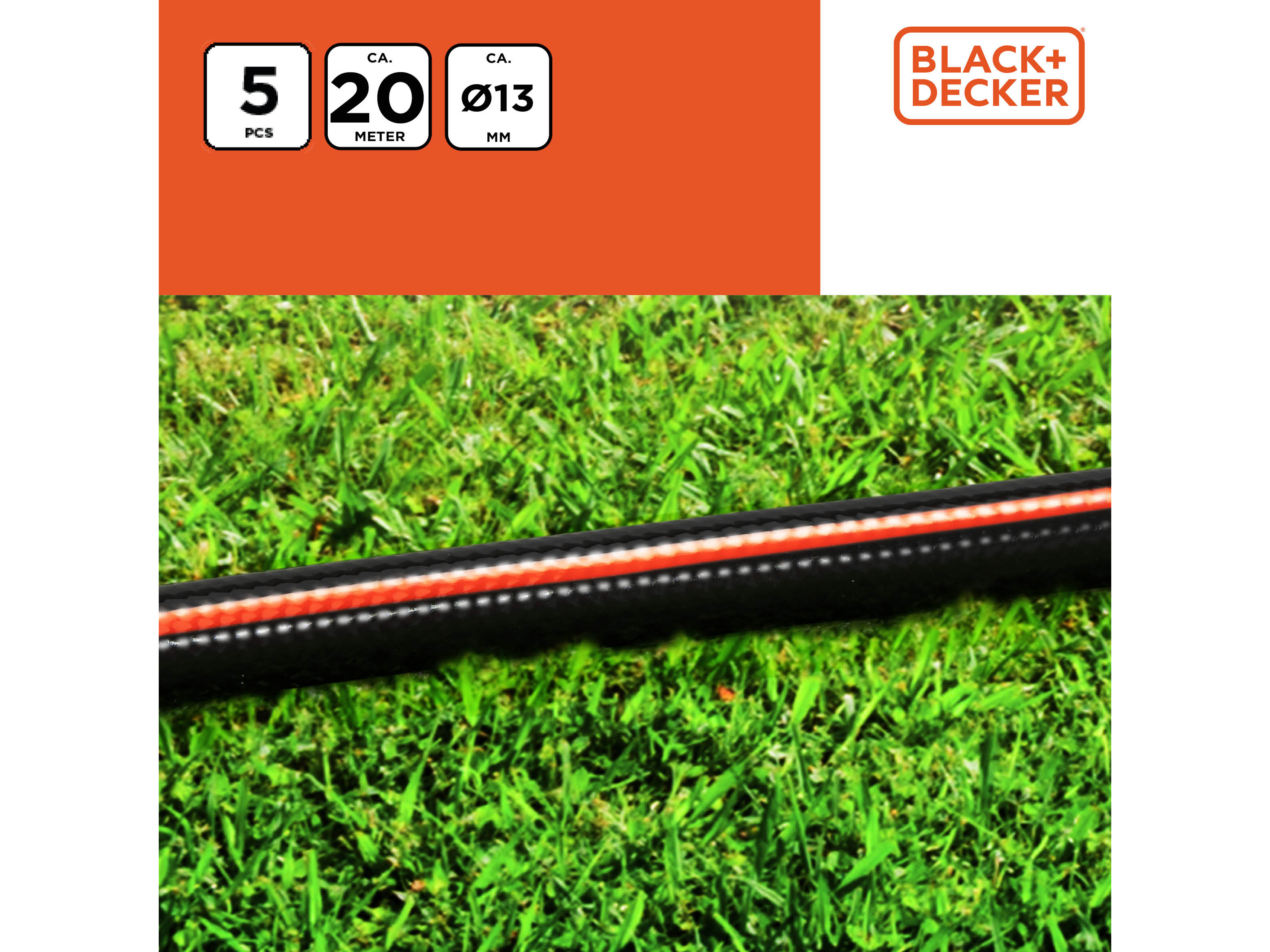 BLACK & DECKER Gartenschlauch, Ø 13 mm x 20 m