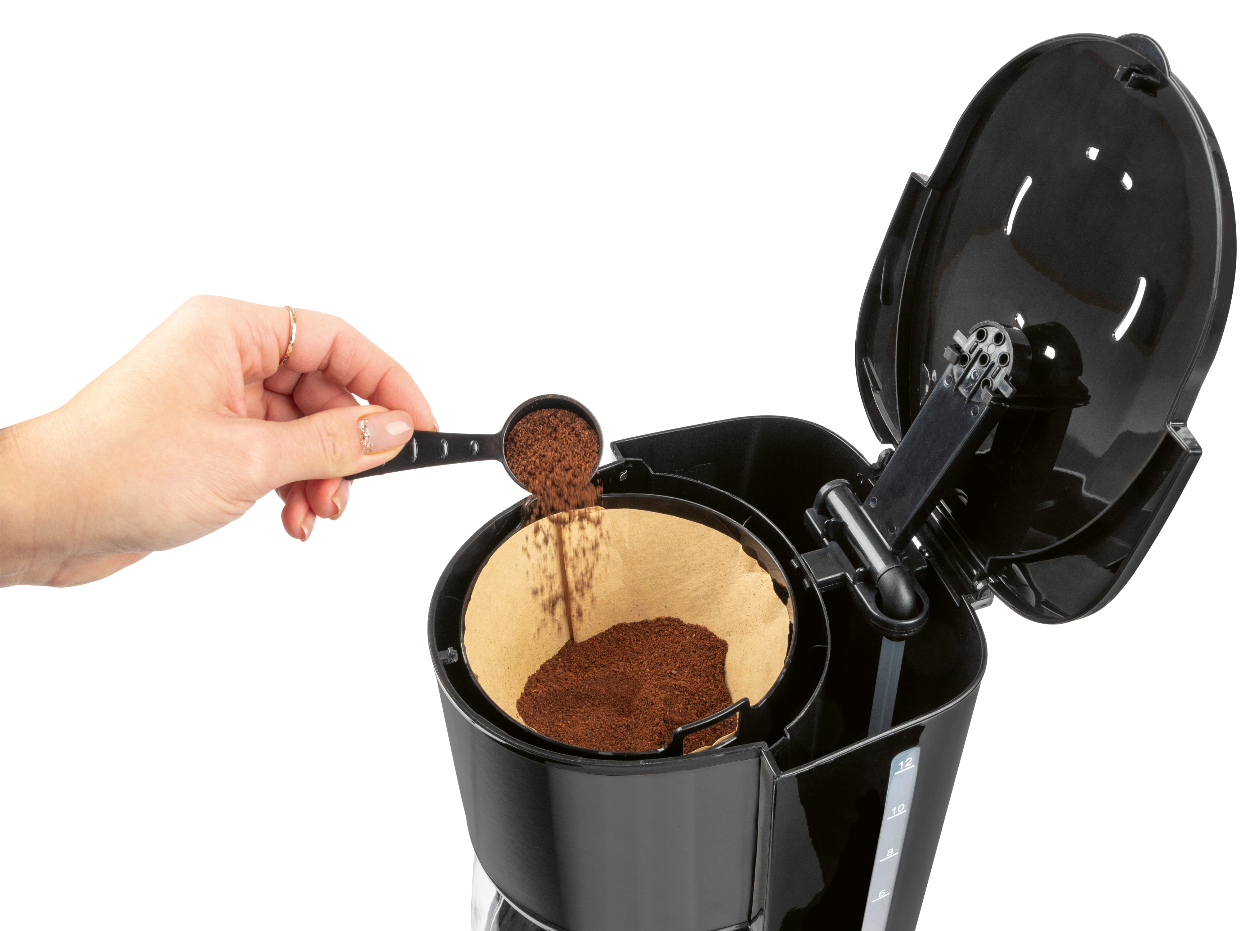 PROFICOOK Kaffeemaschine PC-KA 1330, 1,5L, 12-14 Tassen, Edelstahlfront, 800W