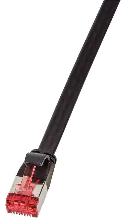 LOGILINK Patchkabel SlimLine CAT.6A U/FTP schwarz 1m LOGILINK Patchkabel SlimLine CAT.6A U/FTP schwarz 1m