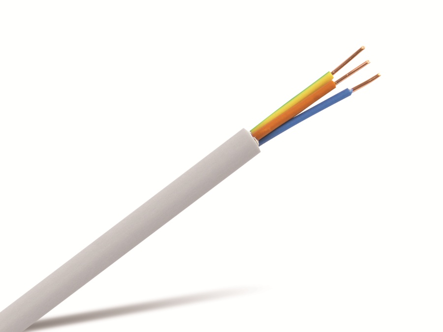 Feuchtraumkabel NYM-J 3x1,5mm², 50 m, grau