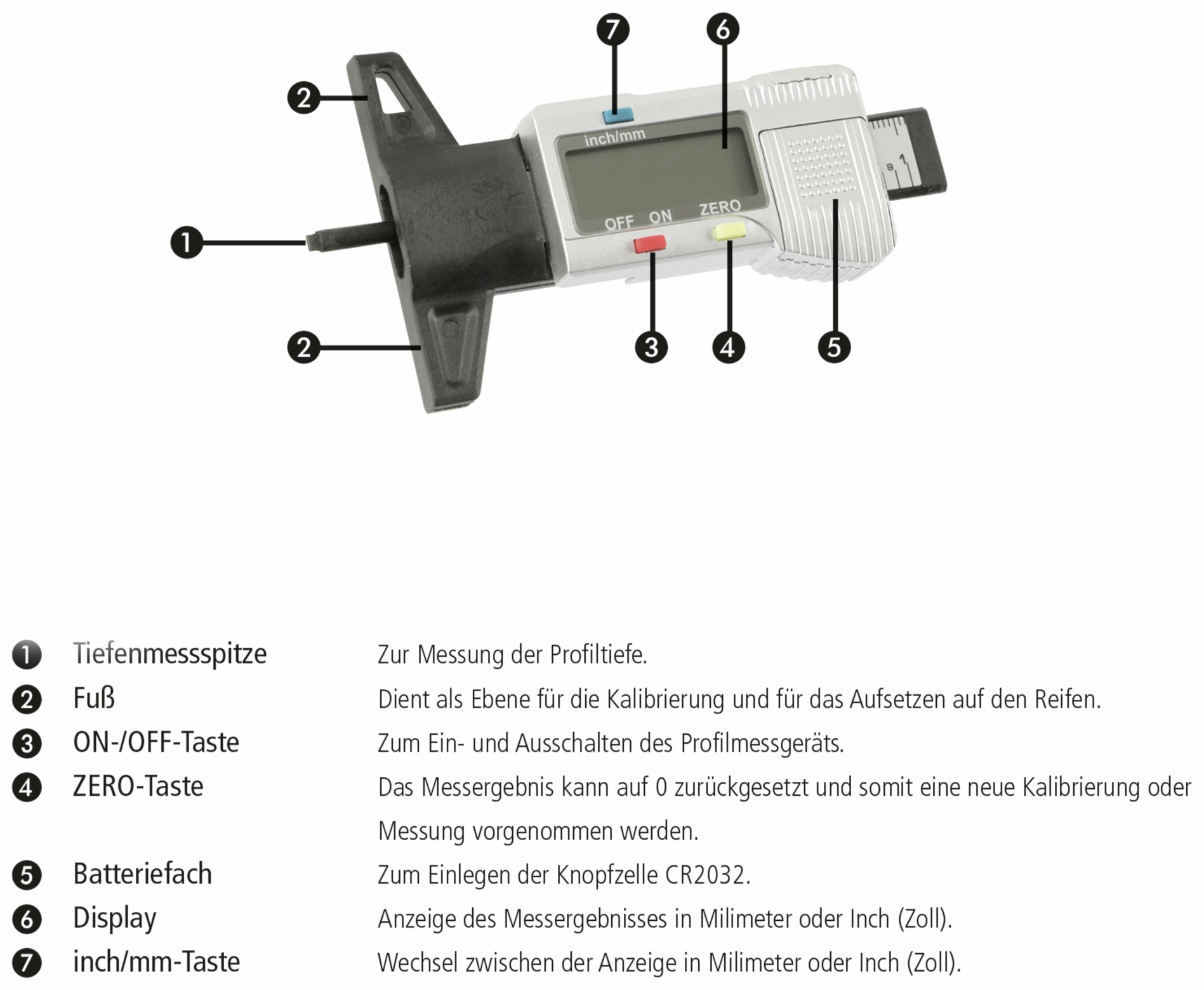 DAYTOOLS Reifenprofilmessgerät RPM-26 DAYTOOLS Reifenprofilmessgerät RPM-26