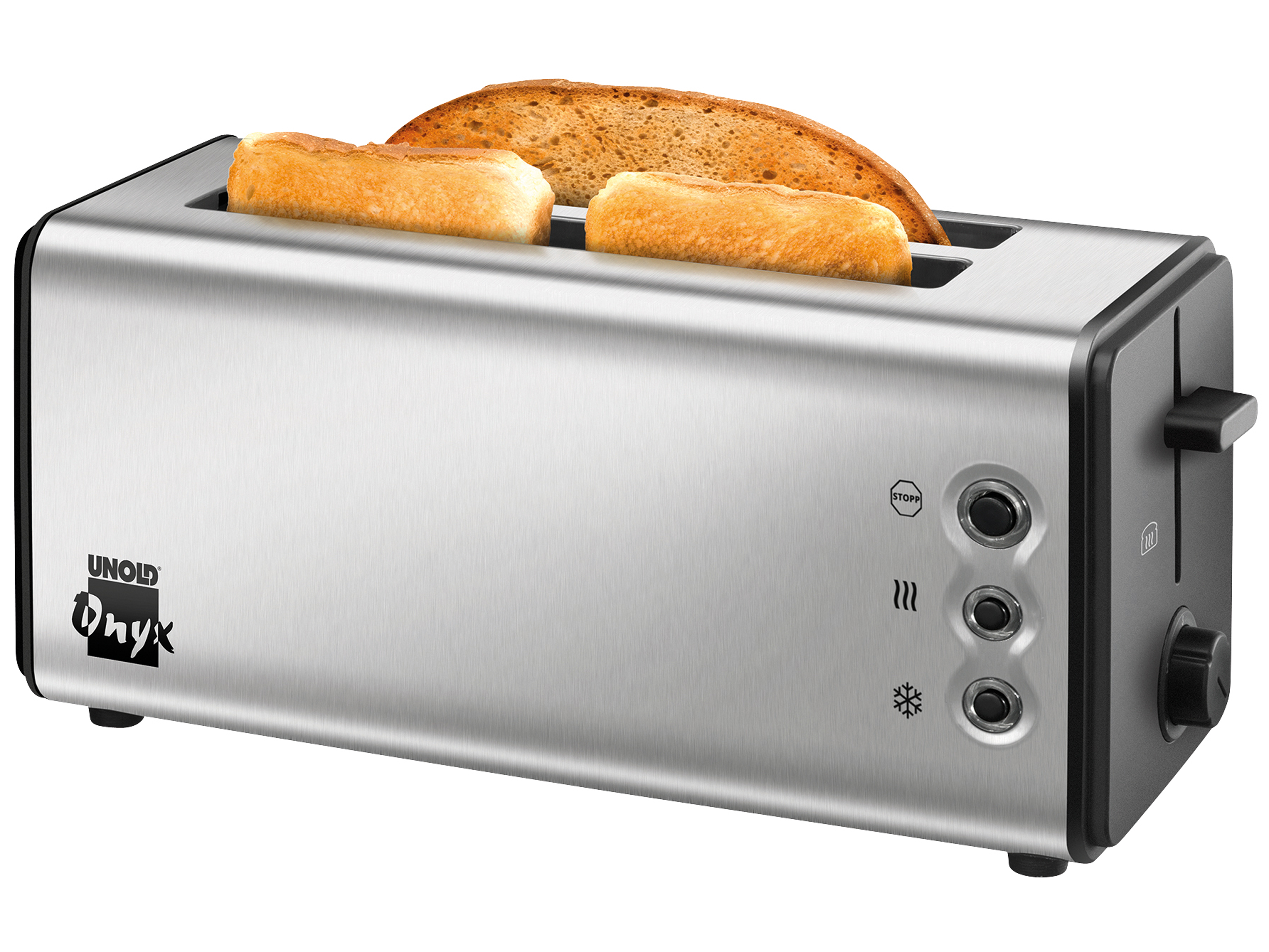 UNOLD Langschlitz-Toaster Onyx Duplex 38915, 1400 W, Edelstahl 
