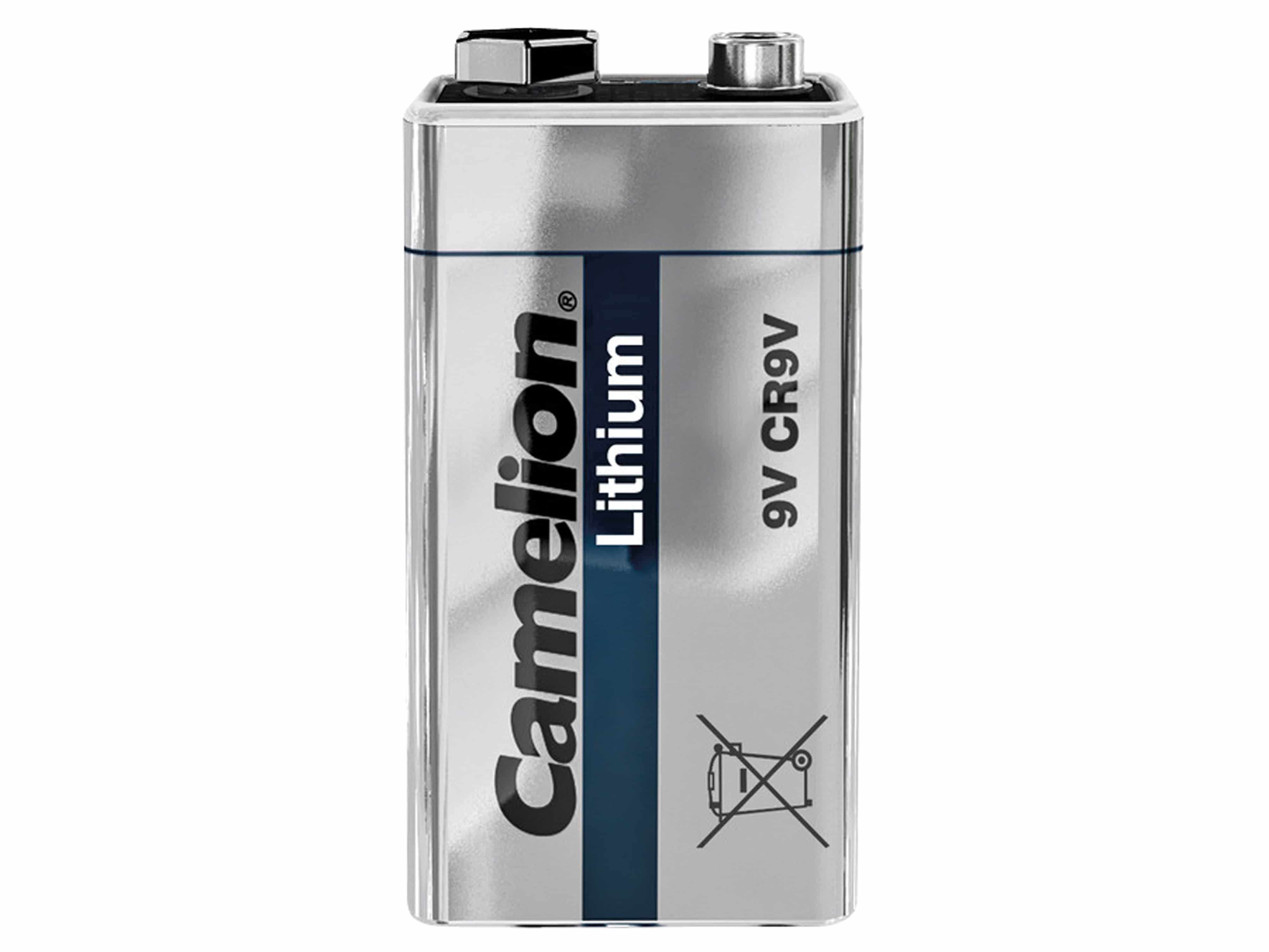 CAMELION 9V-Blockbatterie, Lithium, CR9V, 1 Stück