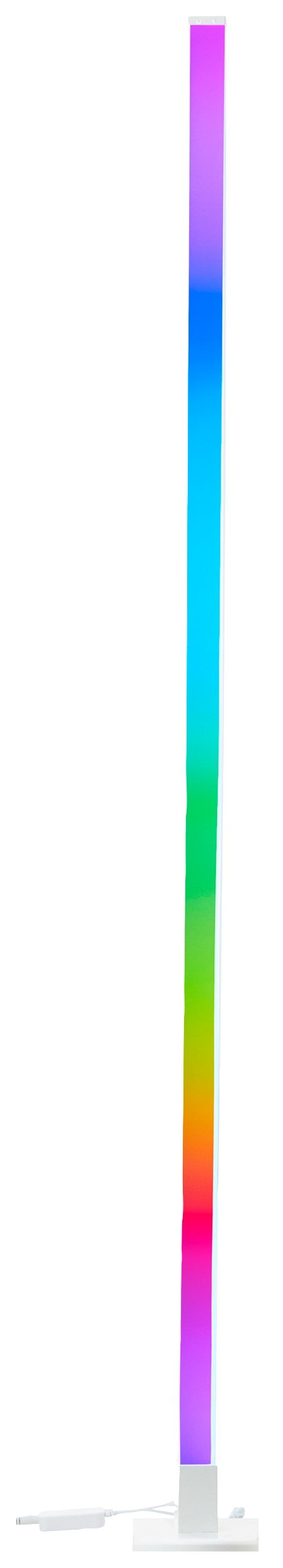 BRILLIANT LED-Stehleuchte Neele, 6,5 W, 125 lm, RGB, dimmbar, weiß