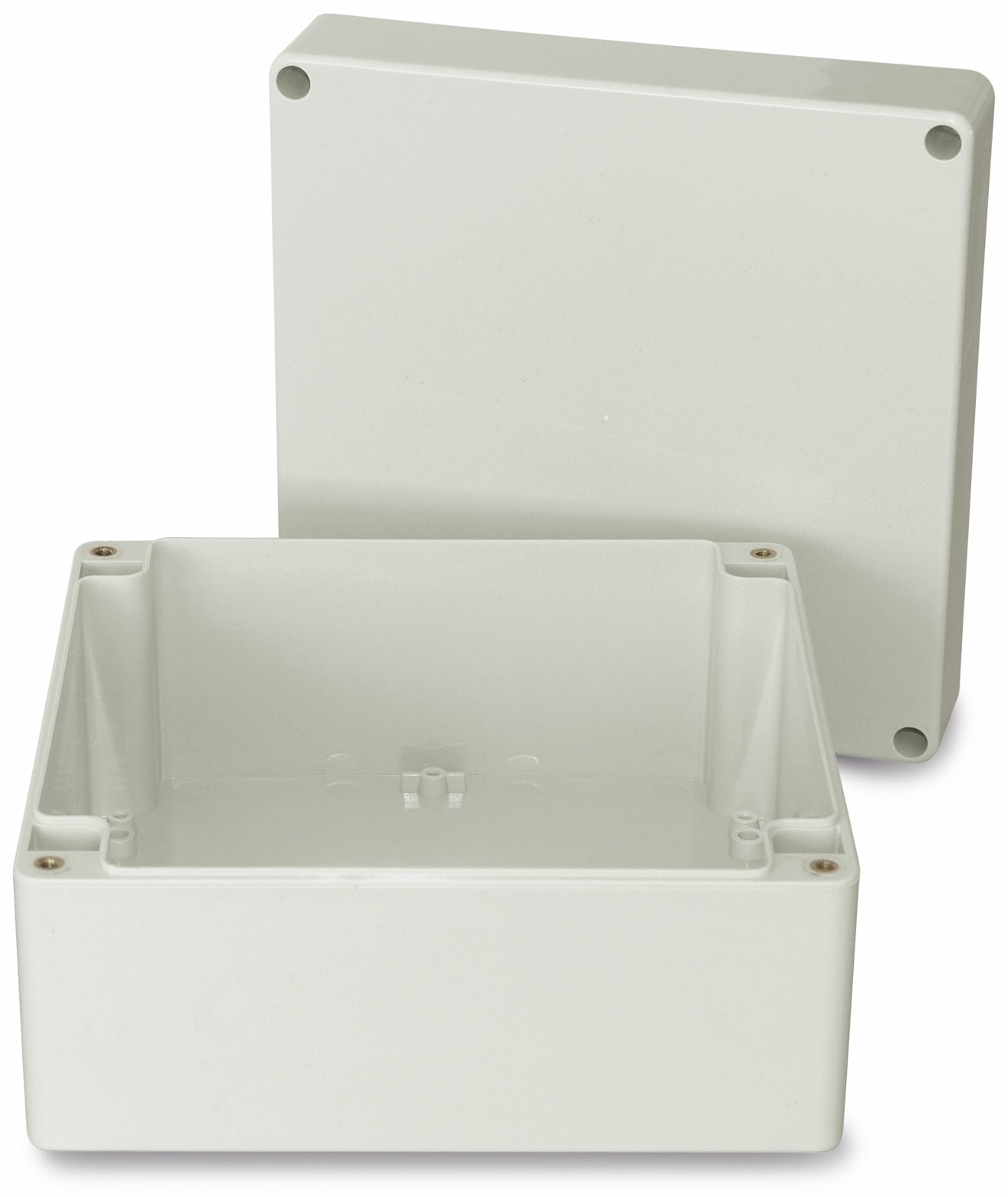 Modulgehäuse ABS, 160x160x90 mm, IP65, lichtgrau