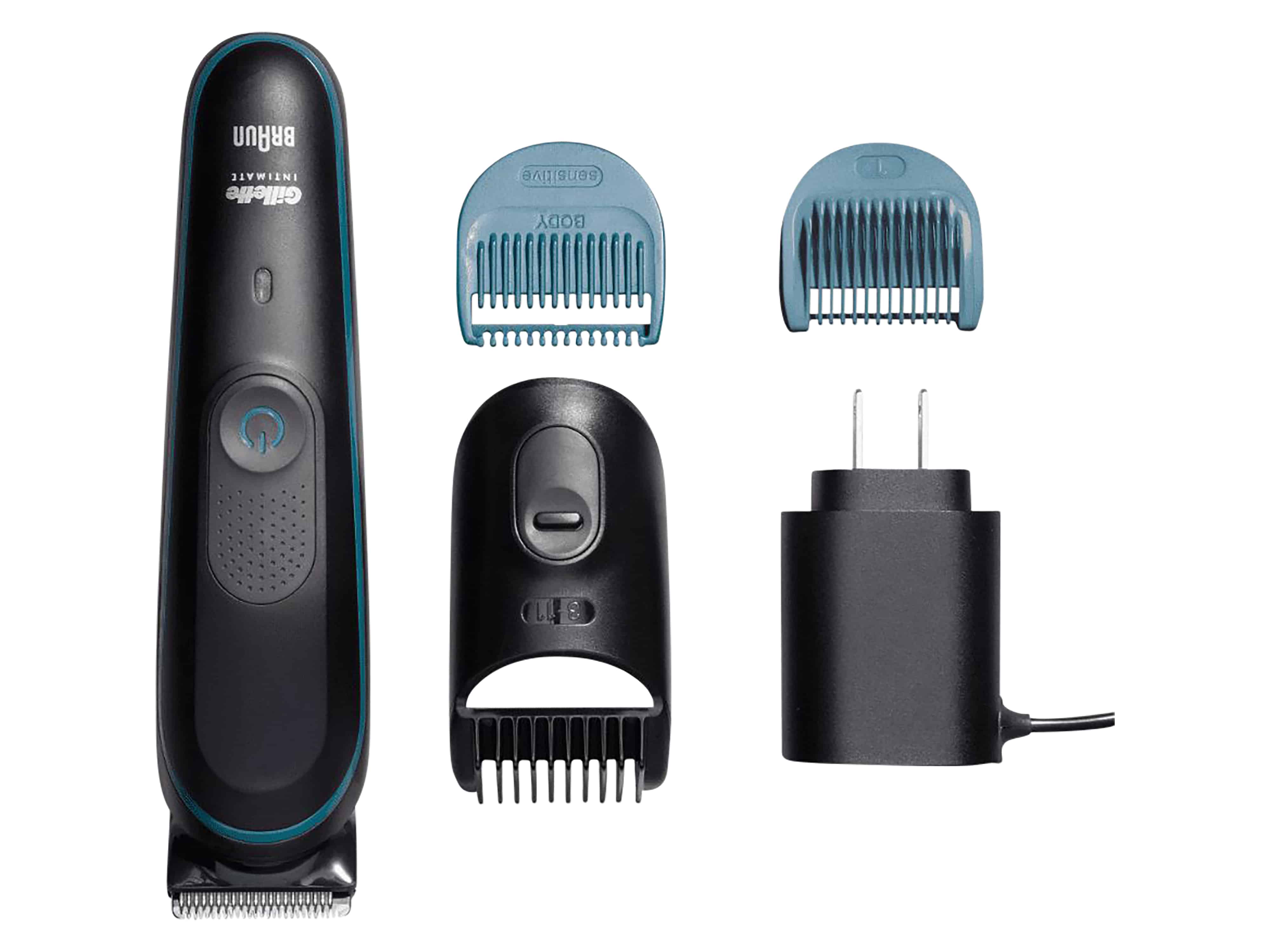 GILLETTE Body & Intimate Trimmer i5, Nass- & Trocken, Bodygroomer, 3 Aufsätze