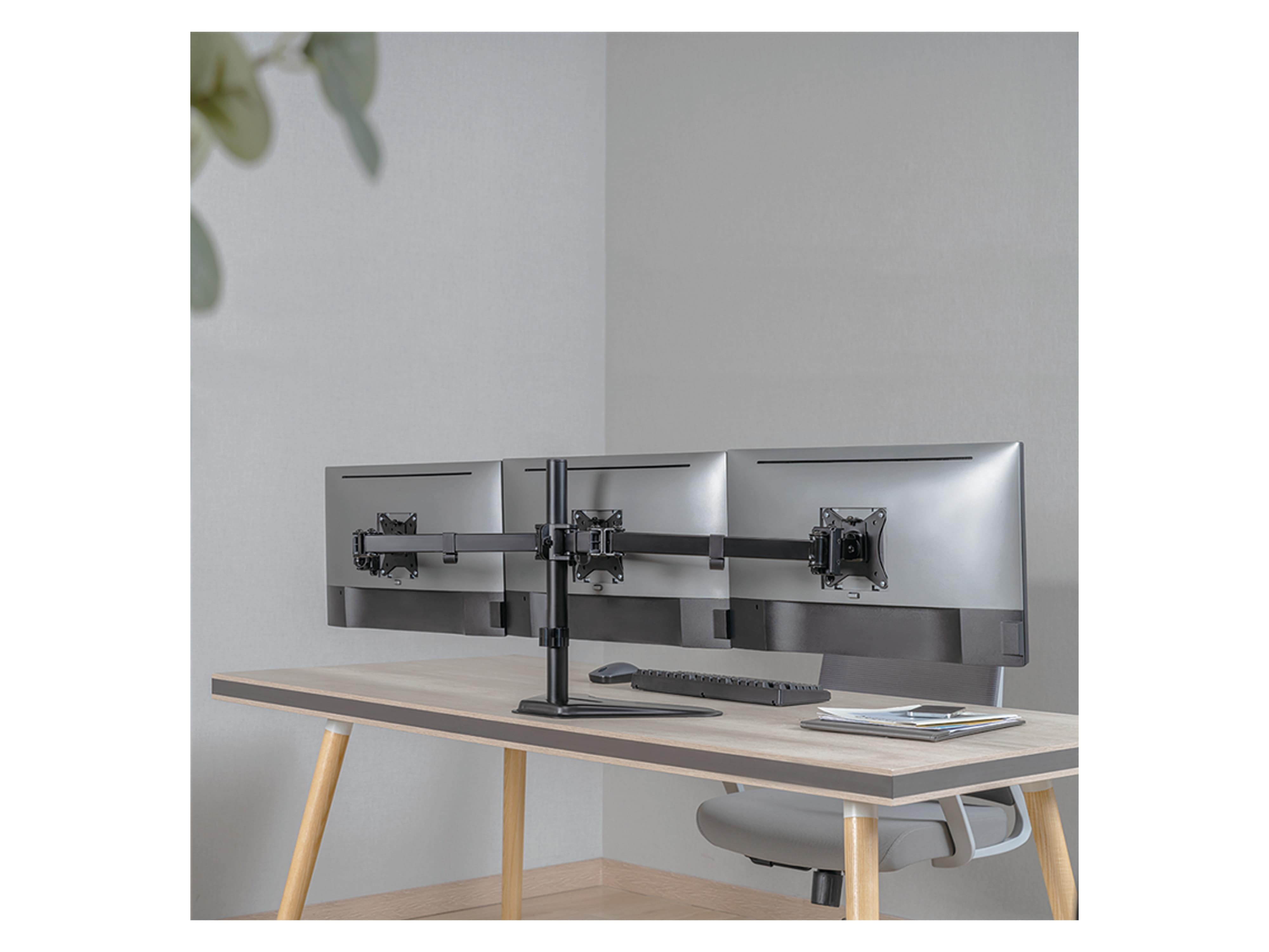 LOGILINK Monitorhalterung BP0174, 3-fach, 43,2 - 68,6 cm (17" - 27"), Aluminium