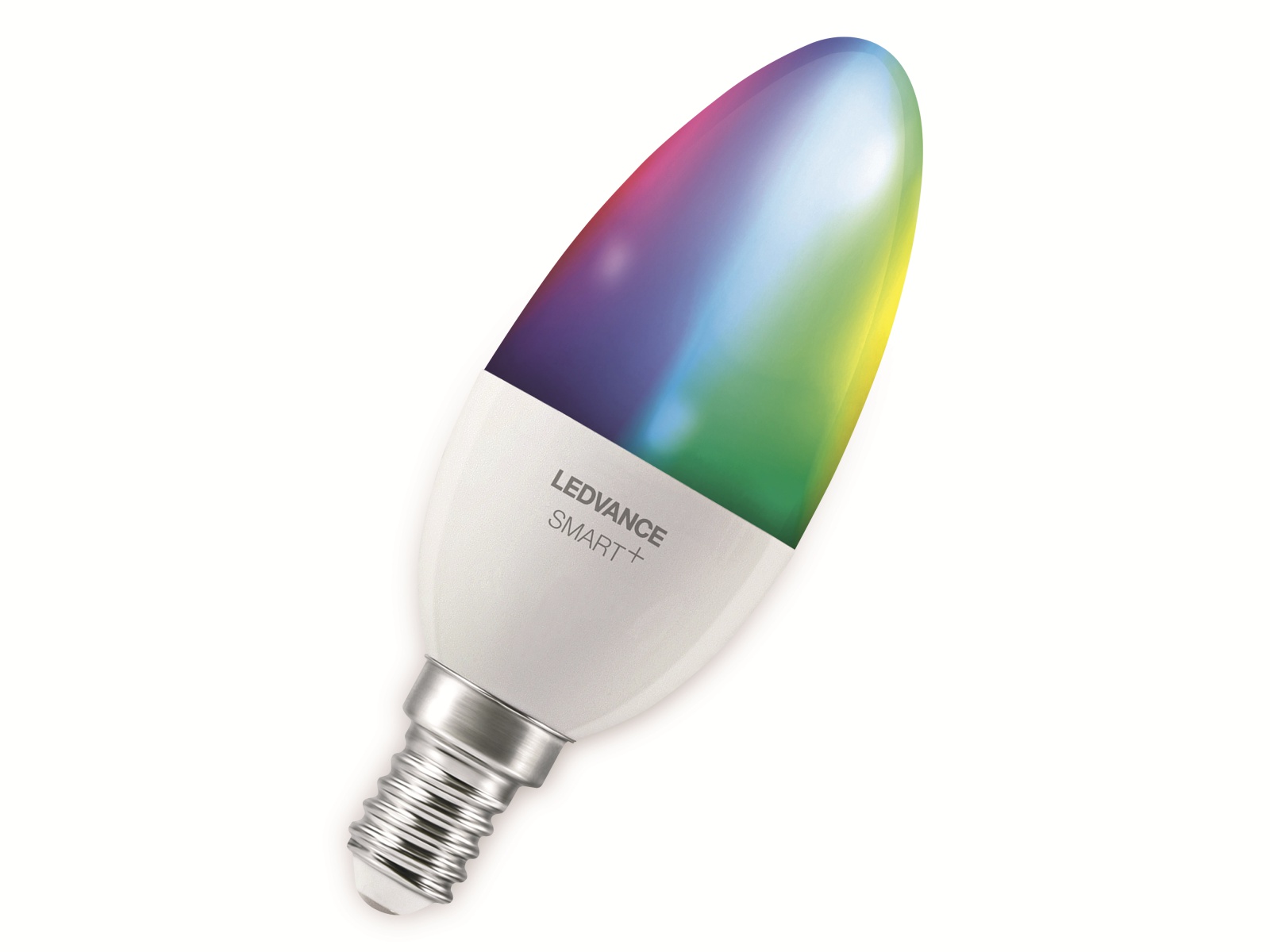 LEDVANCE LED-Lampe, B40, 3 Stk, E14, EEK: F, 4,9W, 470lm, RGBW, WiFi