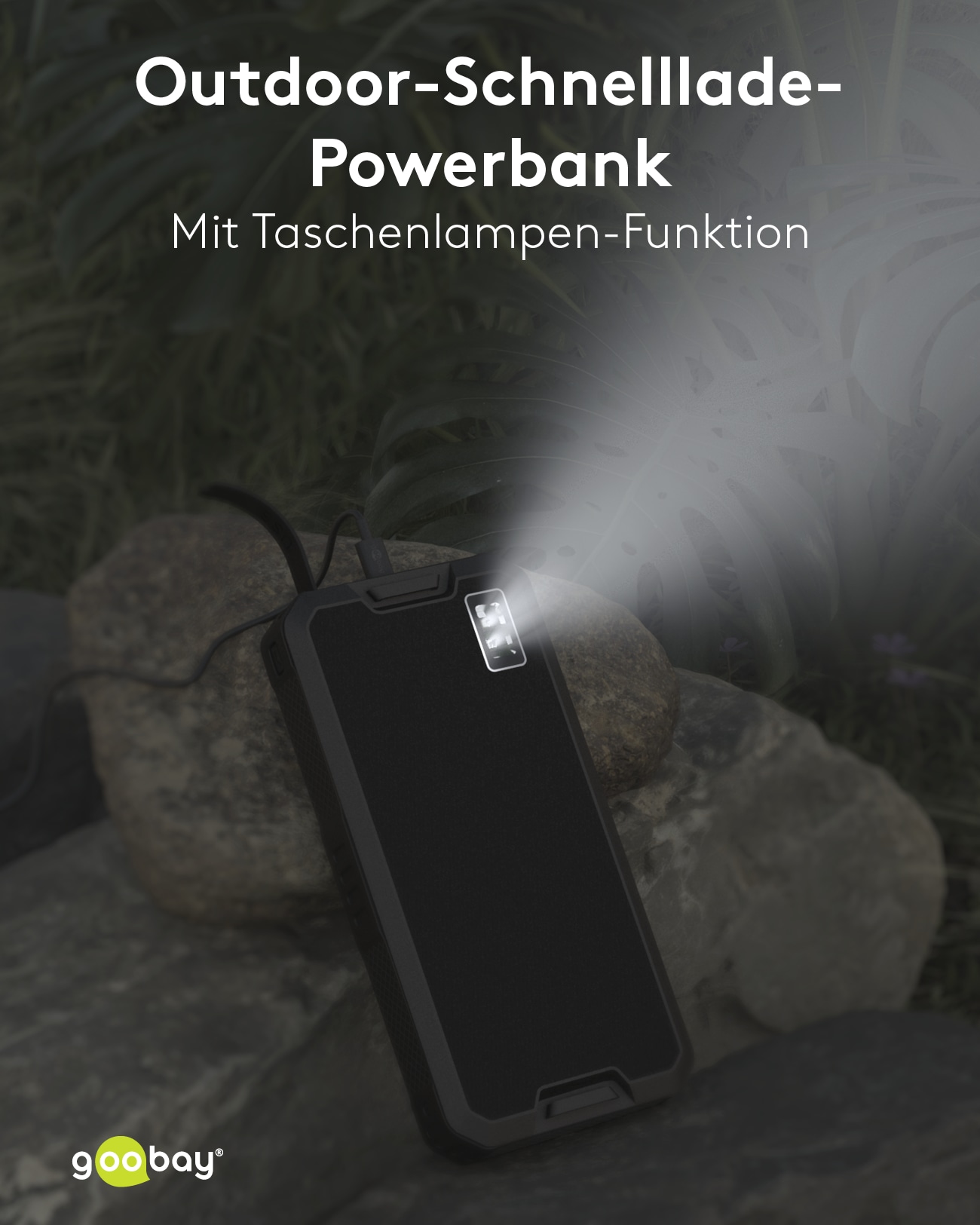 GOOBAY Solar-Powerbank 53934, 20000mAh, Outdoor