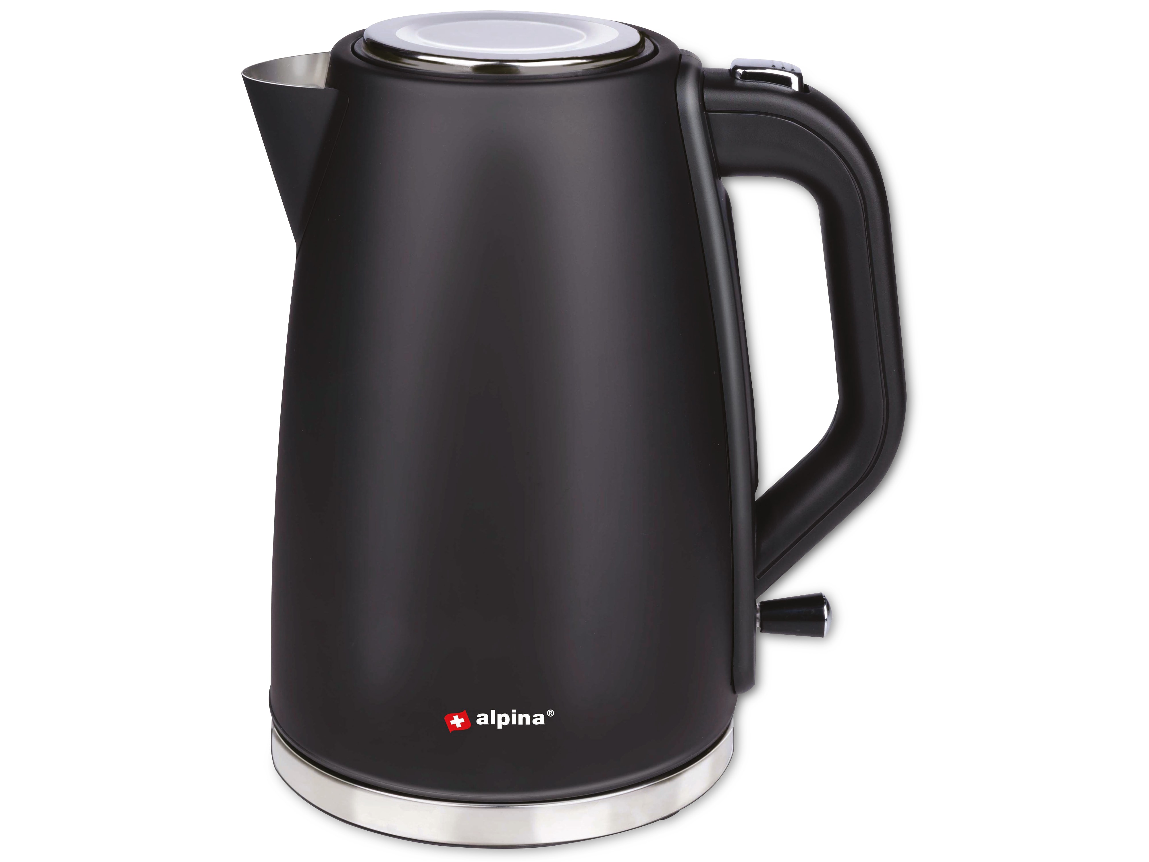 ALPINA Wasserkocher, 1,7 L, 1850...2200 W, schwarz ALPINA Wasserkocher, 1,7 L, 1850...2200 W, schwarz