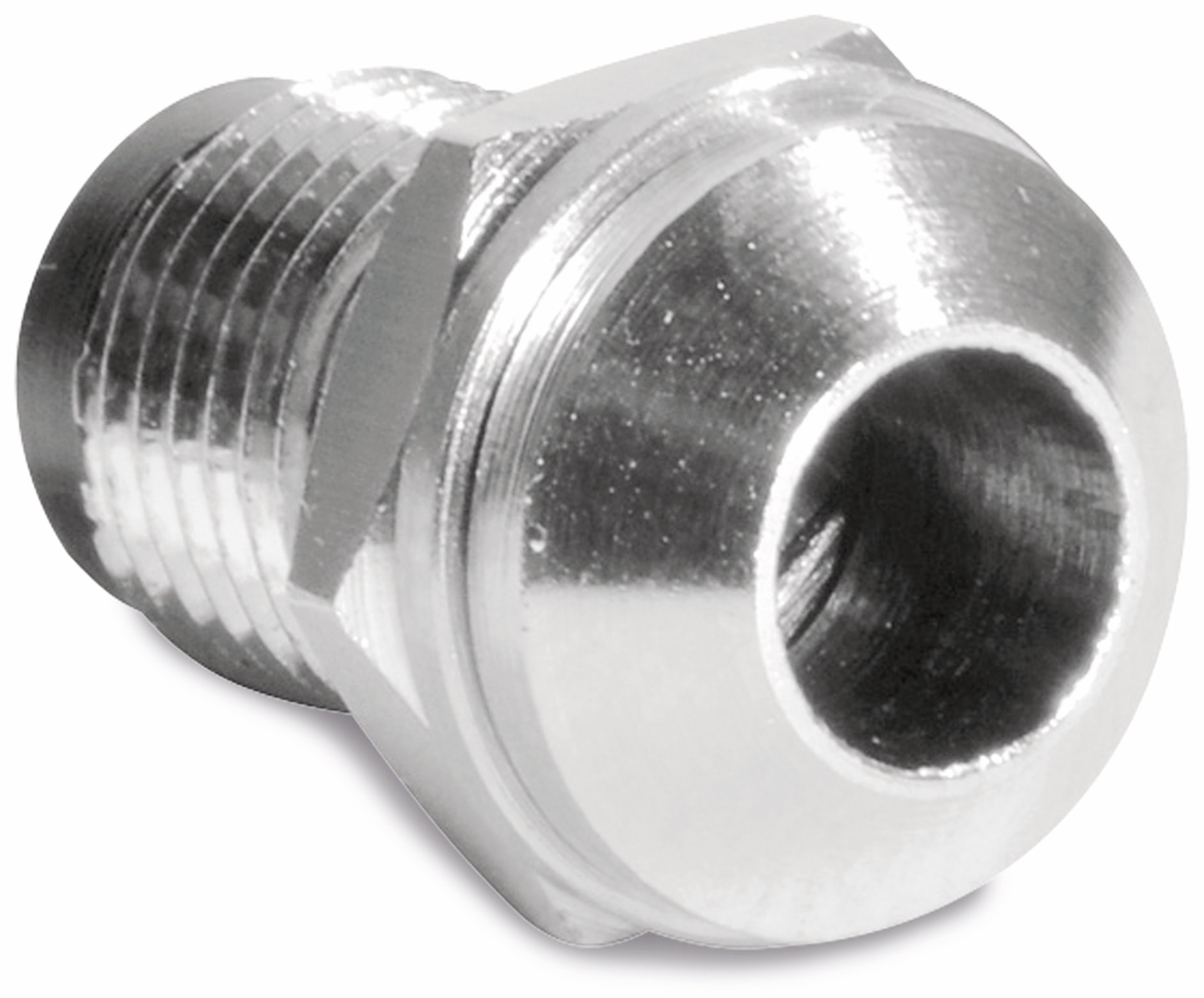 LED Fassung, 5 mm, schwarz eloxiert, erhöht