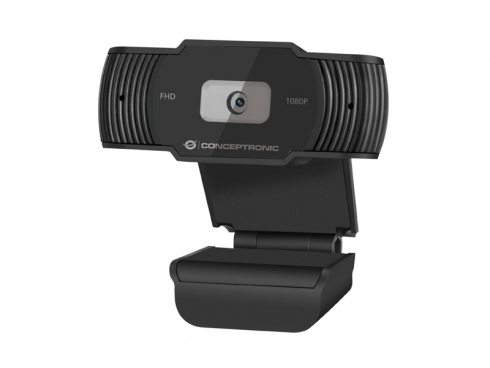 CONCEPTRONIC Webcam AMDIS04B 1080P Full HD, schwarz