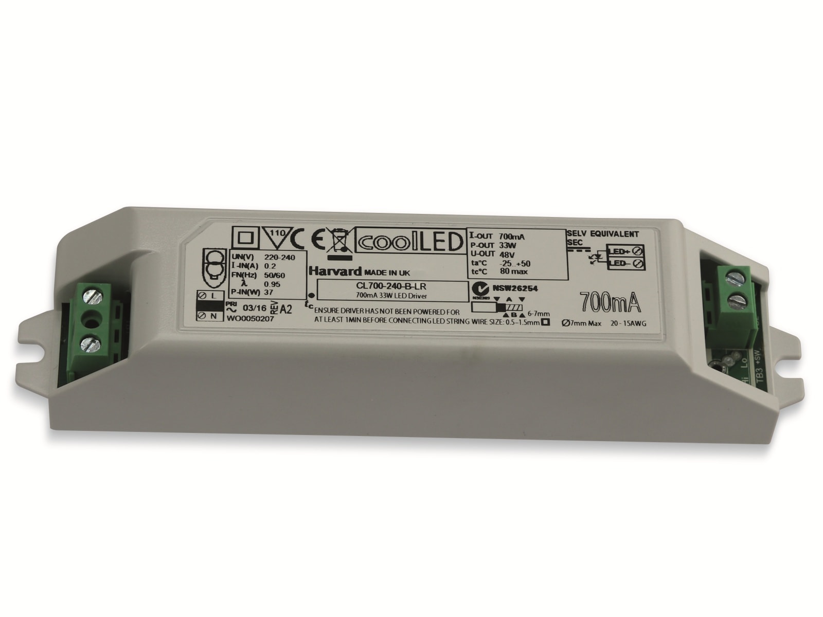 Schaltnetzteil, Harvard, coolLED, 700 mA