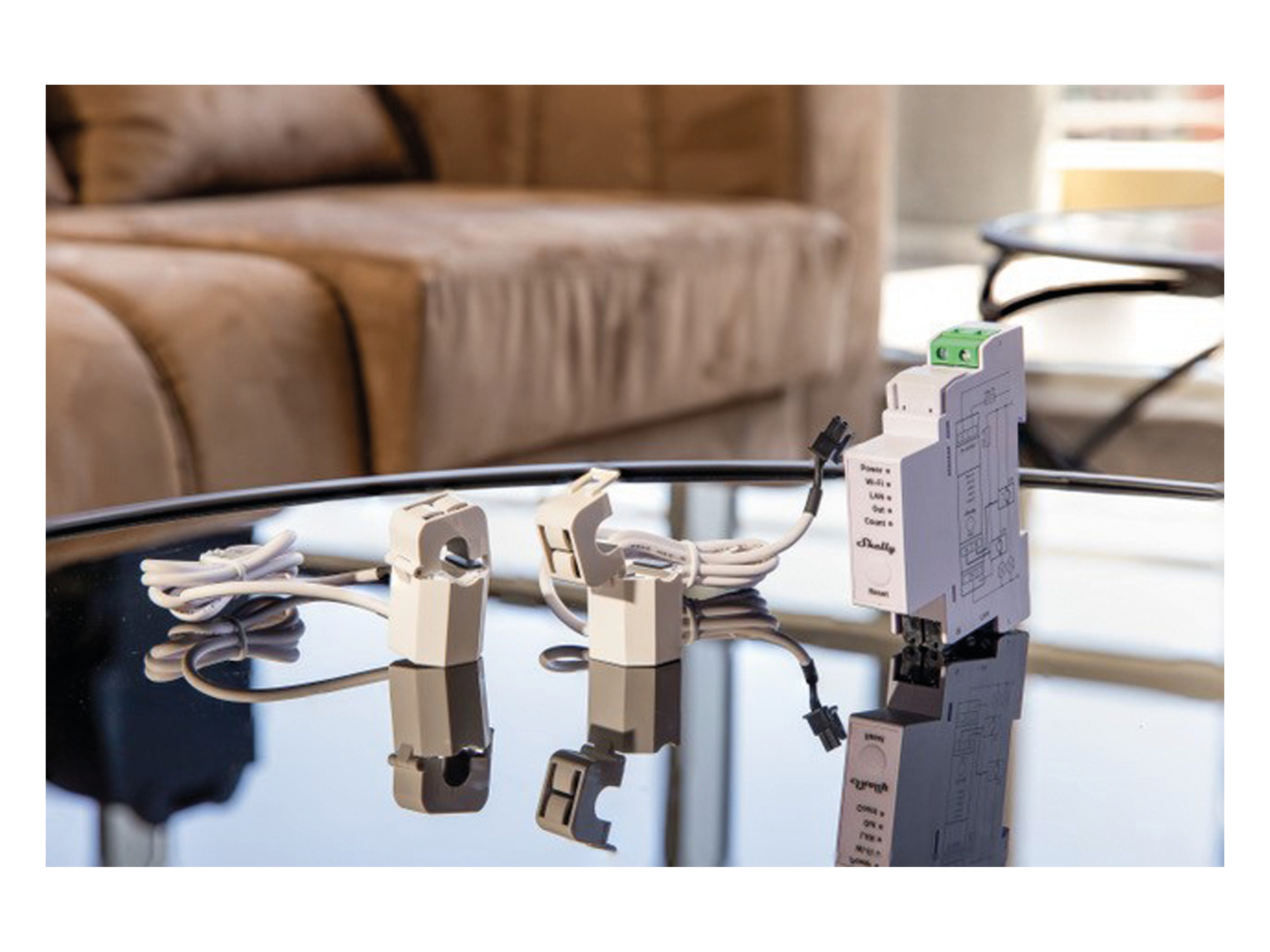 SHELLY WLAN-Stromzähler Pro EM 50A, 2x 50A Klemme, Wlan, Lan, BT SHELLY WLAN-Stromzähler Pro EM 50A, 2x 50A Klemme, Wlan, Lan, BT