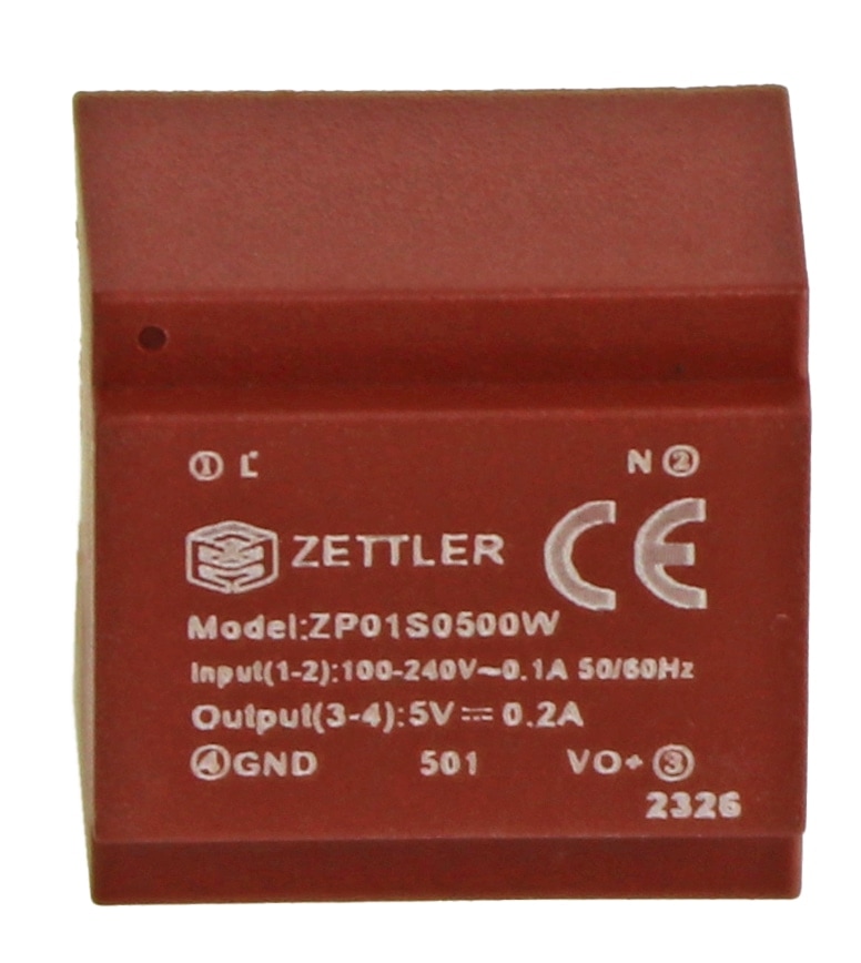 Printnetzteil Zettler ZP01S0500W, 5 V-/0,2 A Printnetzteil Zettler ZP01S0500W, 5 V-/0,2 A