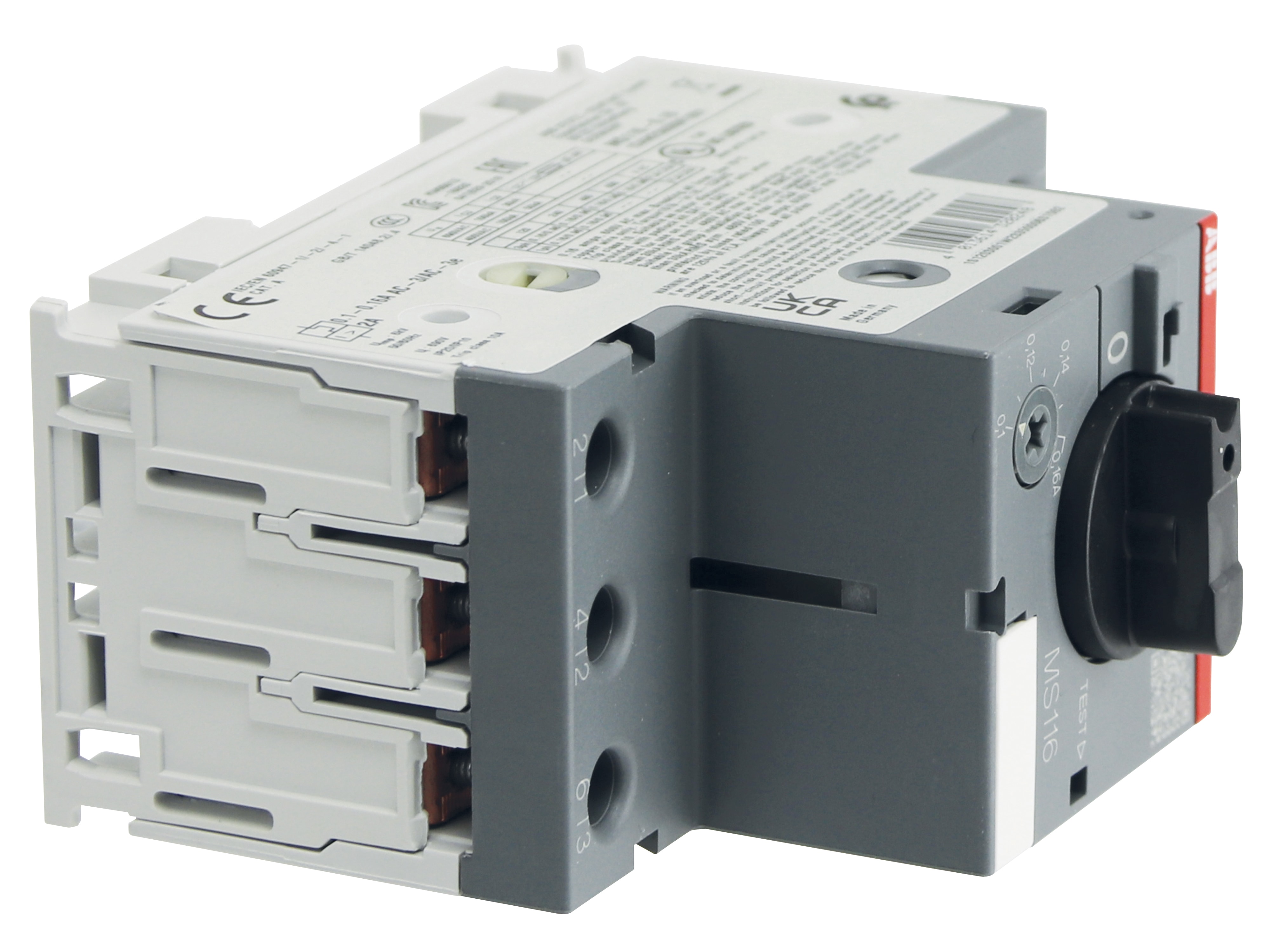 ABB Motorschutzschalter MS116-0.16, Auslöseklasse 10 A, 0.1...0.16 A