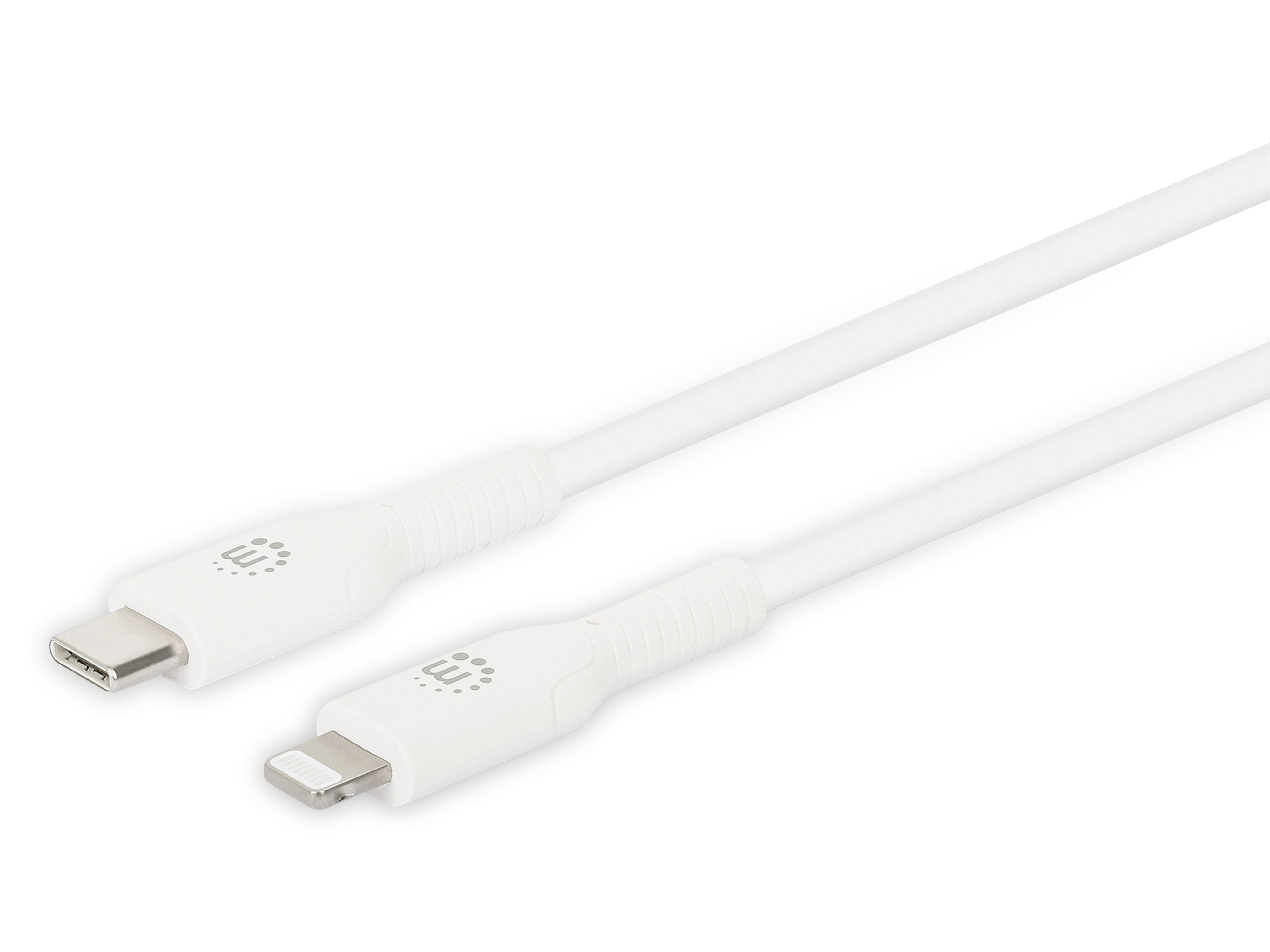 MANHATTAN USB-Daten/Ladekabel, 0,5 m, weiß