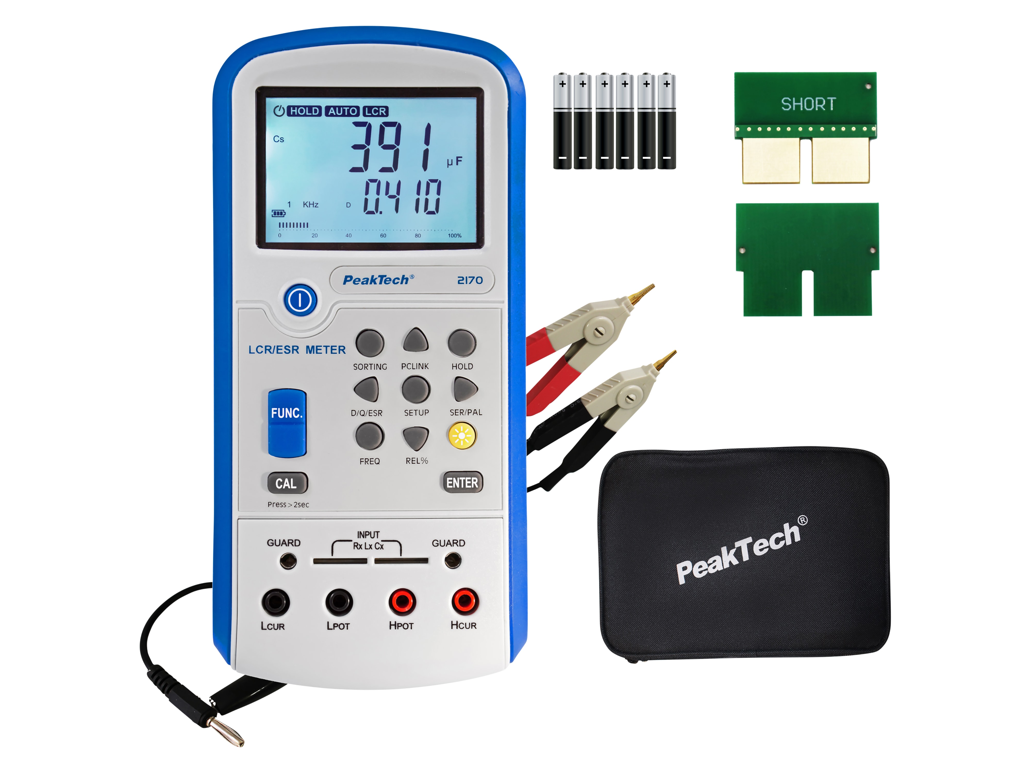 PEAKTECH LCR-/ESR Meter, P 2170, 100 Hz - 100 kHz, mit USB
