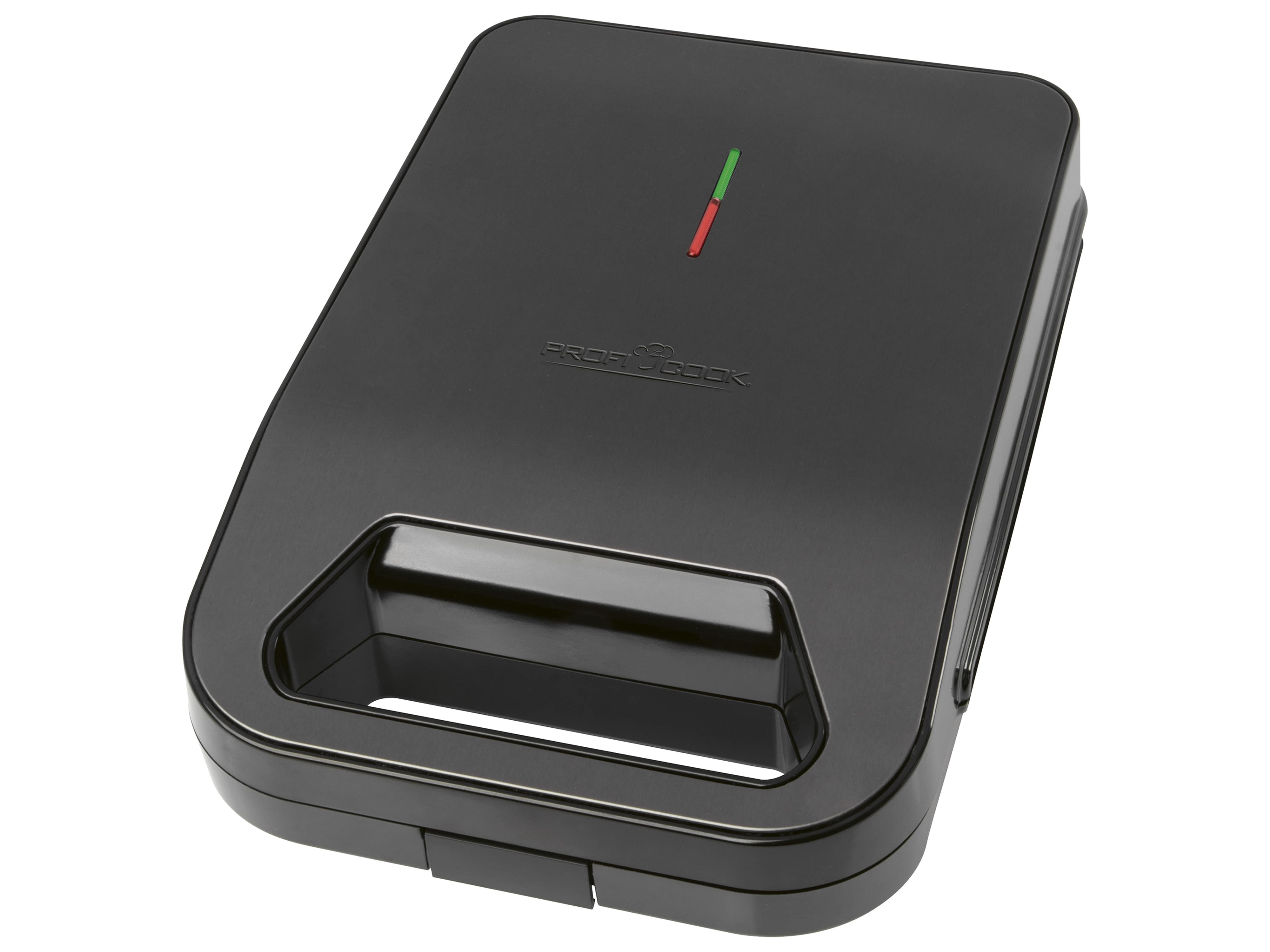 PROFICOOK Sandwichmaker PC-ST 1329, 4 Sandwiches, antihaftbeschichtet, 1600W