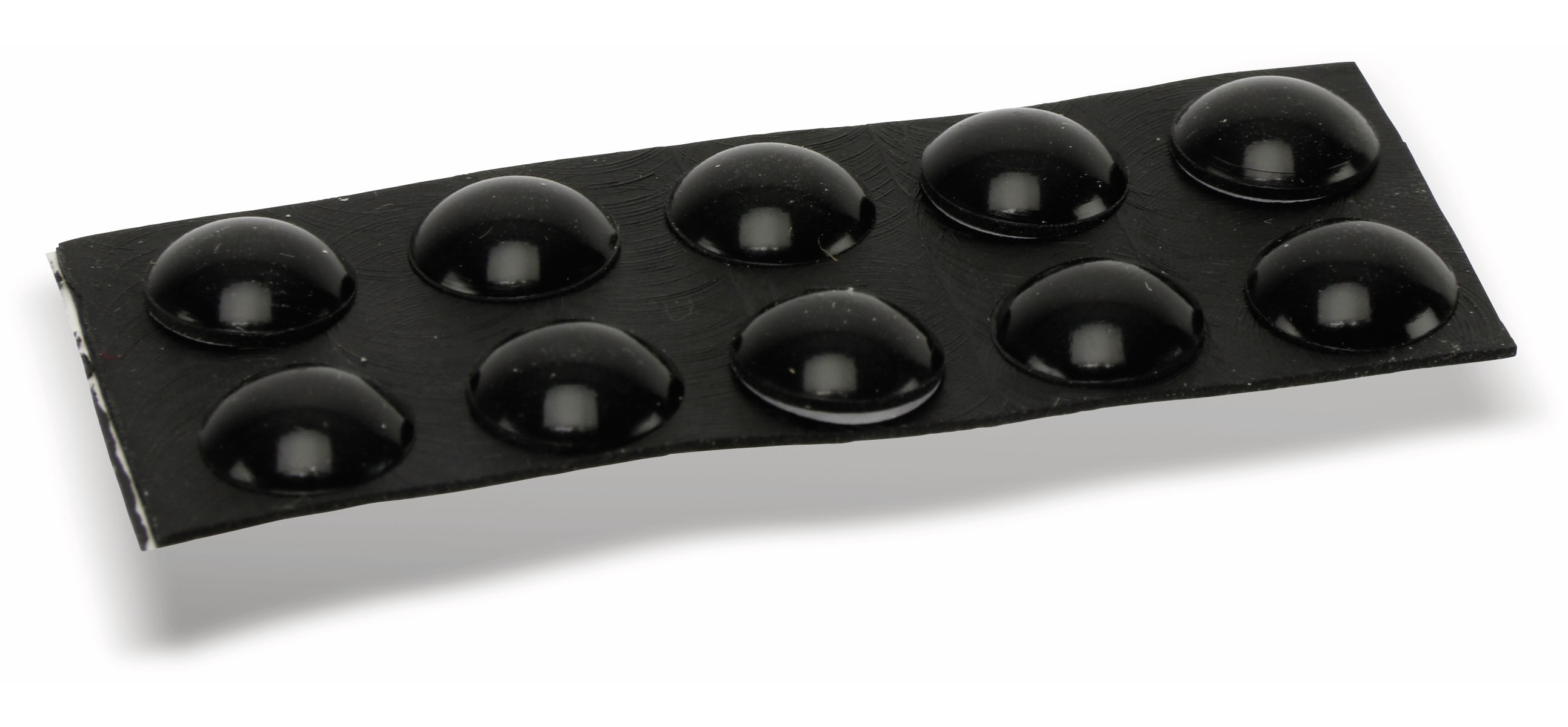Gerätefuß, 10x3mm, selbstklebend, schwarz, 10St.