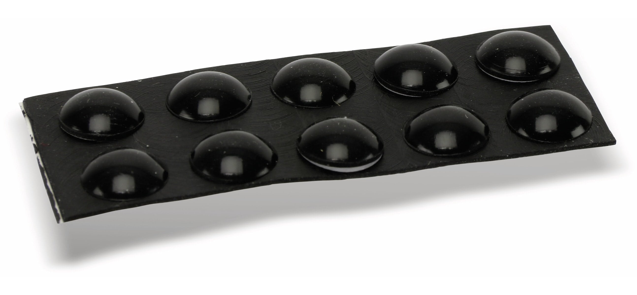 Gerätefuß, 10x3mm, selbstklebend, schwarz, 10St.