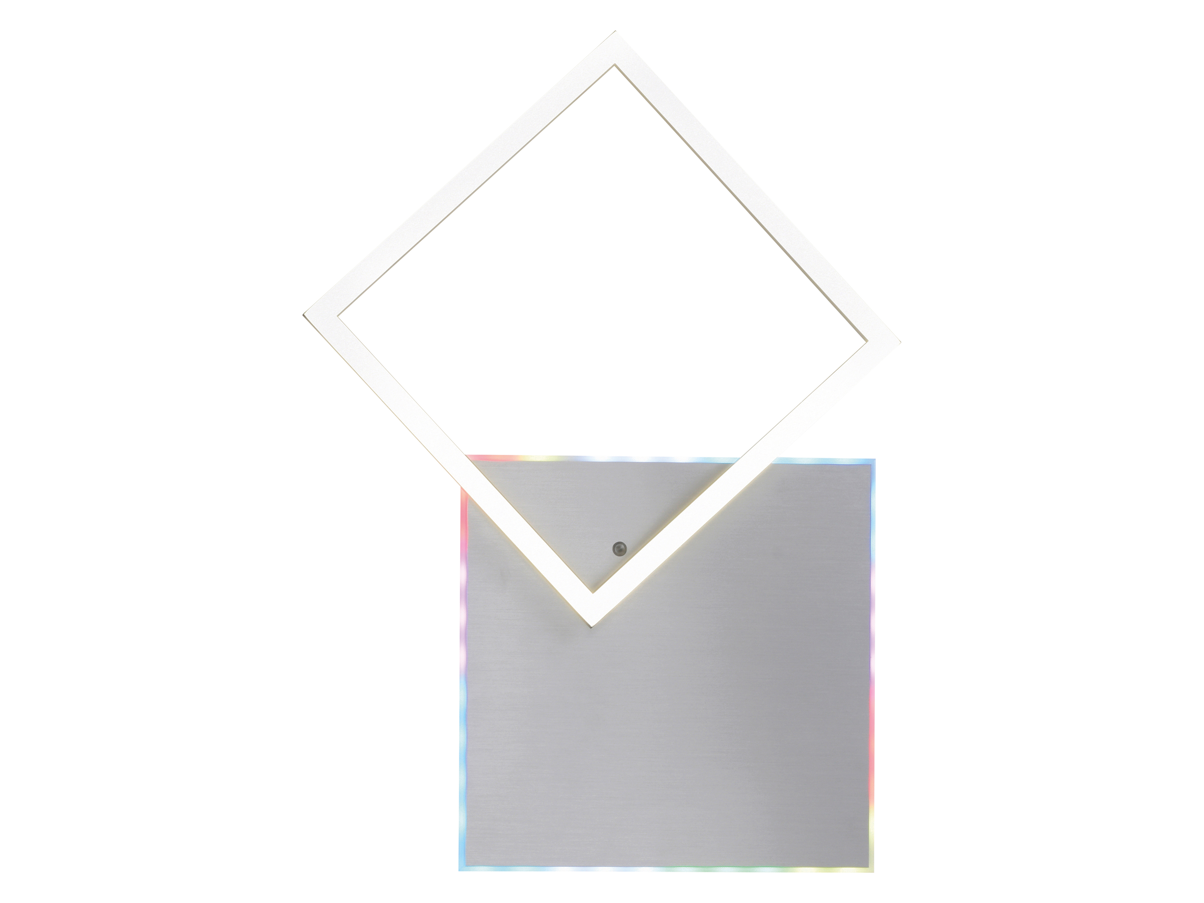 JUST LIGHT LED-Deckenleuchte 11327-95 alufarbig, 31 W, 3200 lm, CCT, RGB