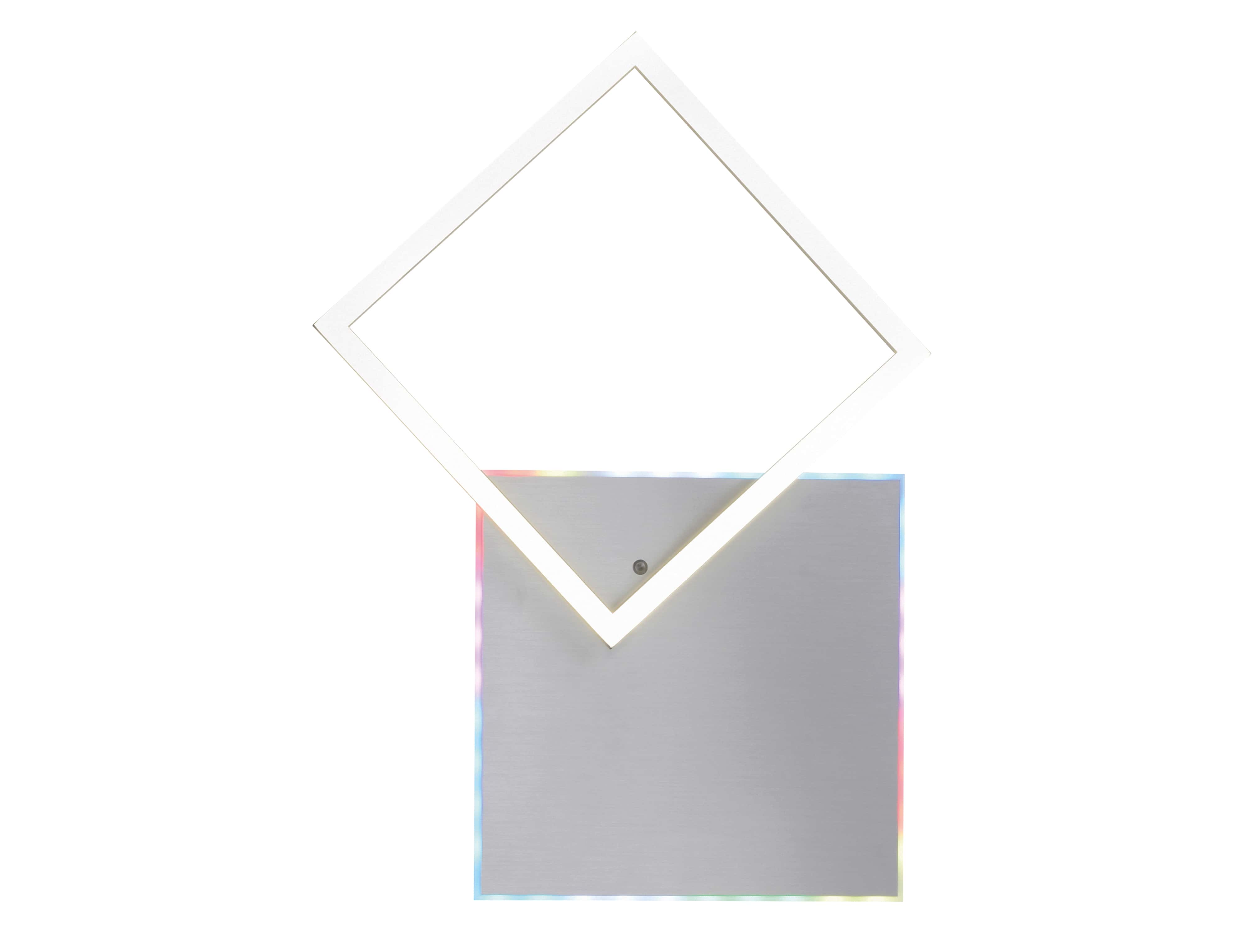 JUST LIGHT LED-Deckenleuchte 11327-95 alufarbig, 31 W, 3200 lm, CCT, RGB
