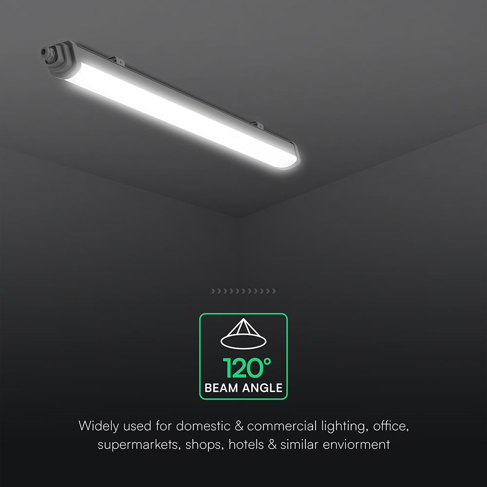 V-TAC LED-Deckenleuchte VT-233926, EEK: E, 18W, 2160lm, 6500K, 120°, IP65