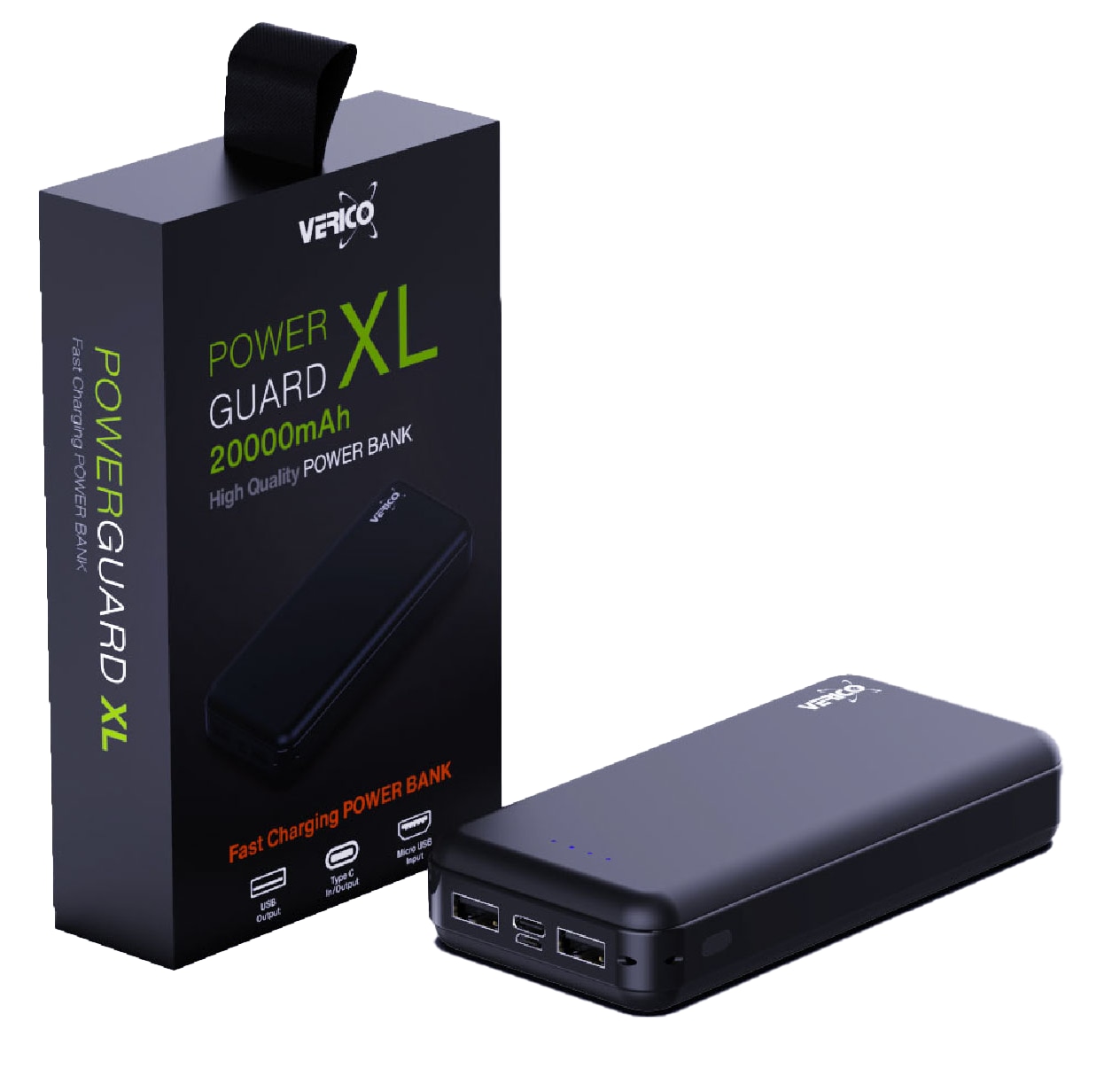 VERICO USB Powerbank Power Guard XL, 20.000 mAh, schwarz VERICO USB Powerbank Power Guard XL, 20.000 mAh, schwarz