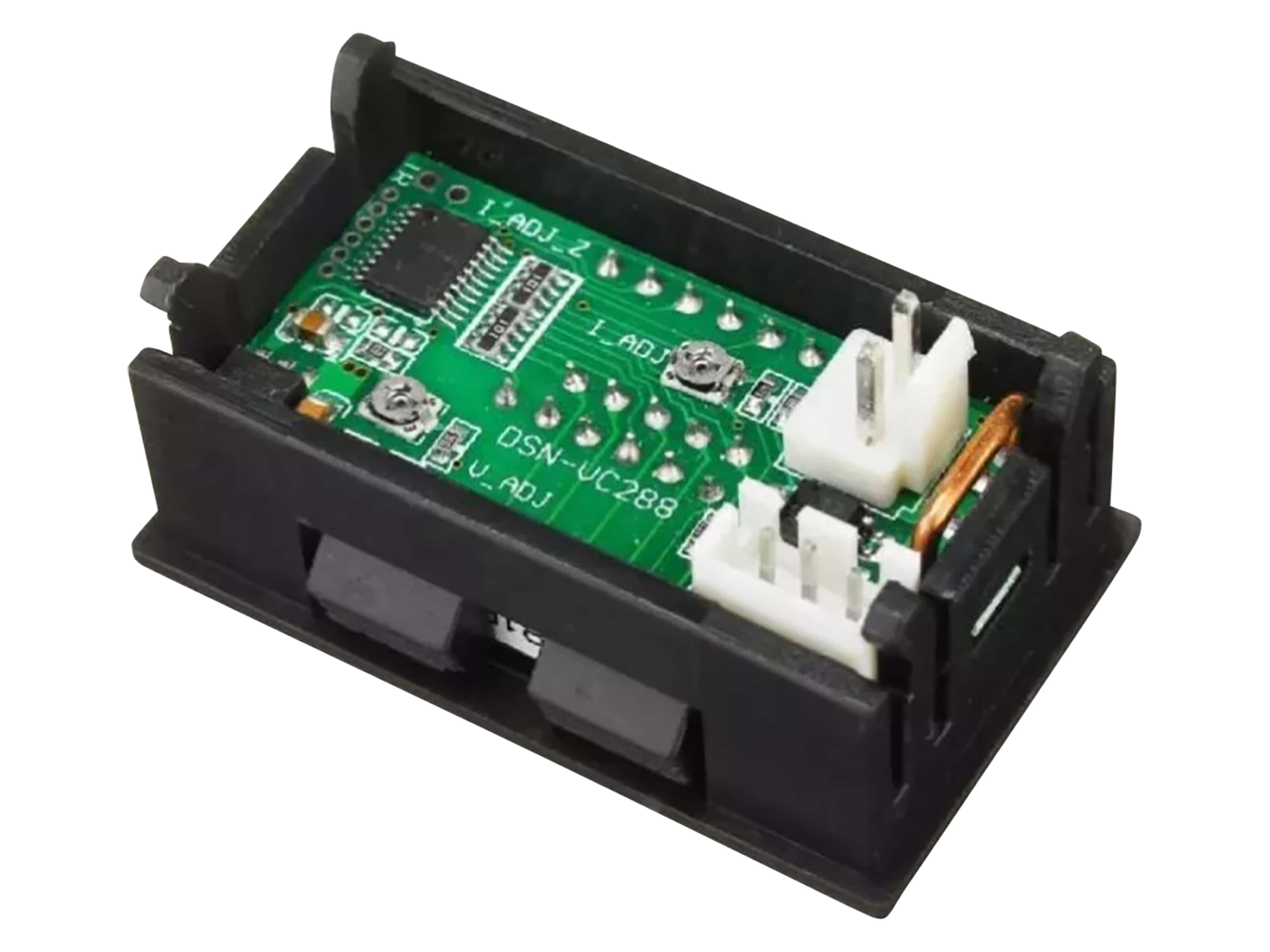 KUBII Digitales Mini-Amperemeter/Voltmeter DC, 100V, 10A